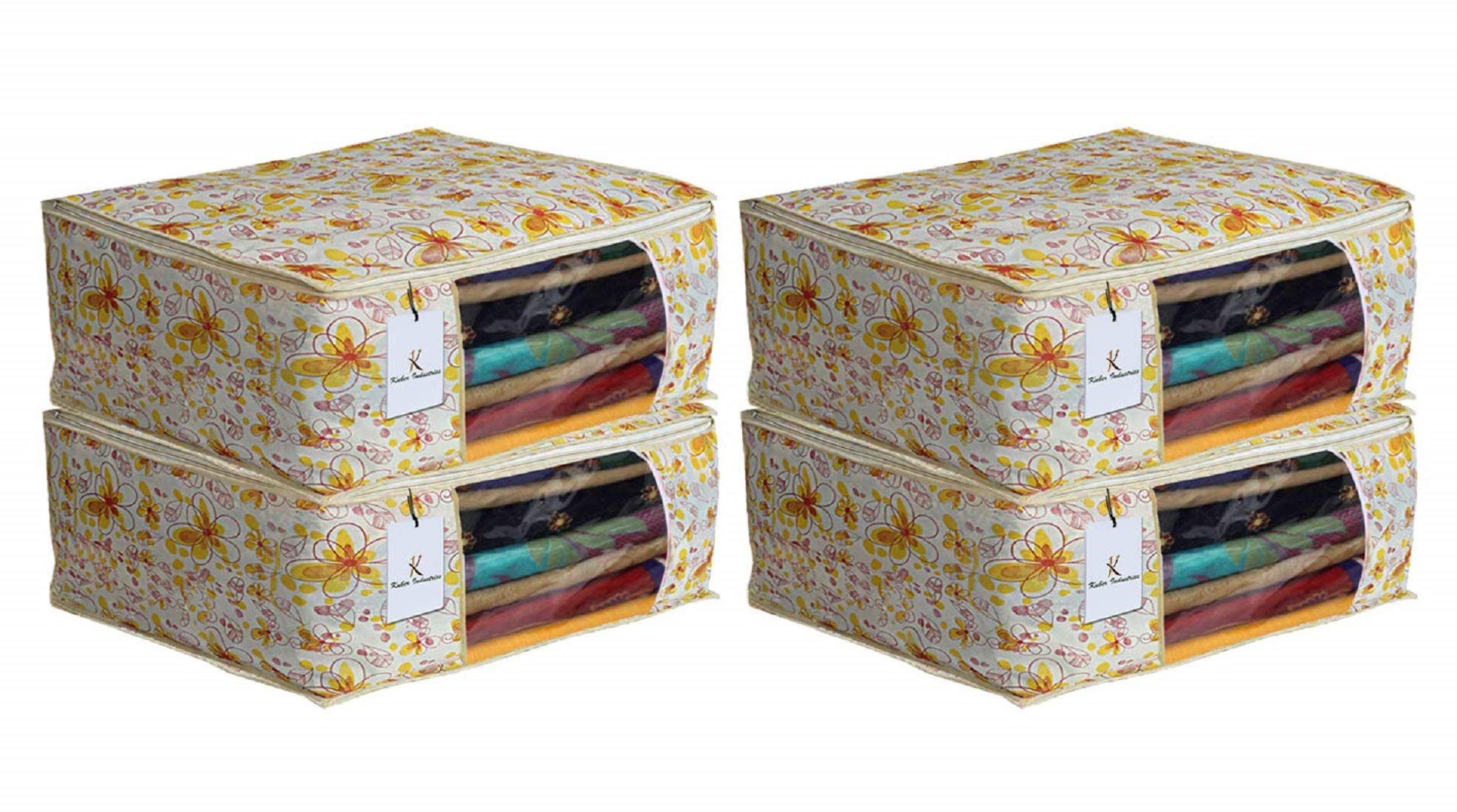 Heart Home Underbed Storage Bag,Storage Organiser,Blanket Cover Set Of 1 Pc  Maroon, Extra Large Size, Cthh11595