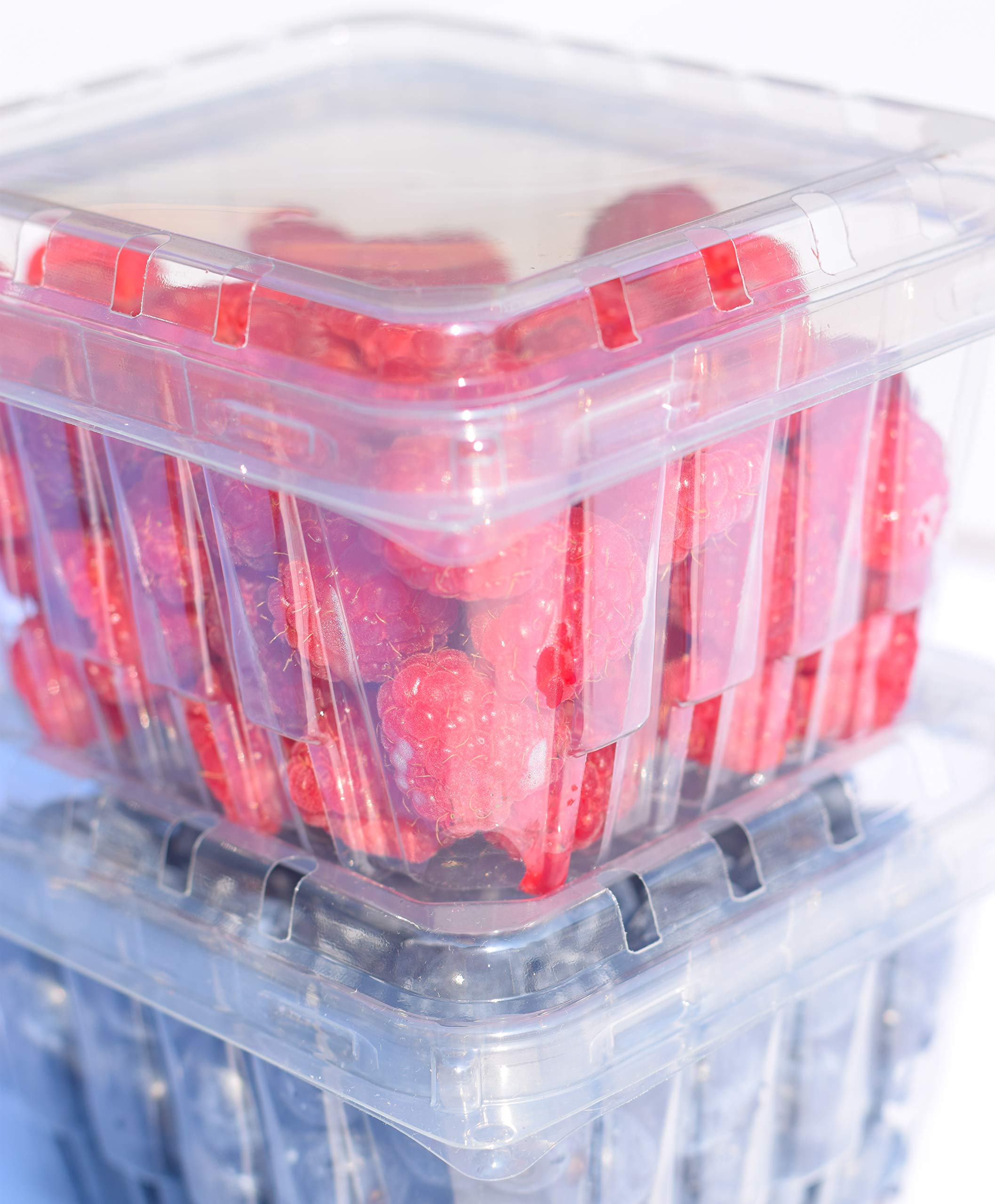 35 Pack - Plastic Berry Basket/Produce Containers - Pint Size For Blueberries, Raspberries, Strawberries