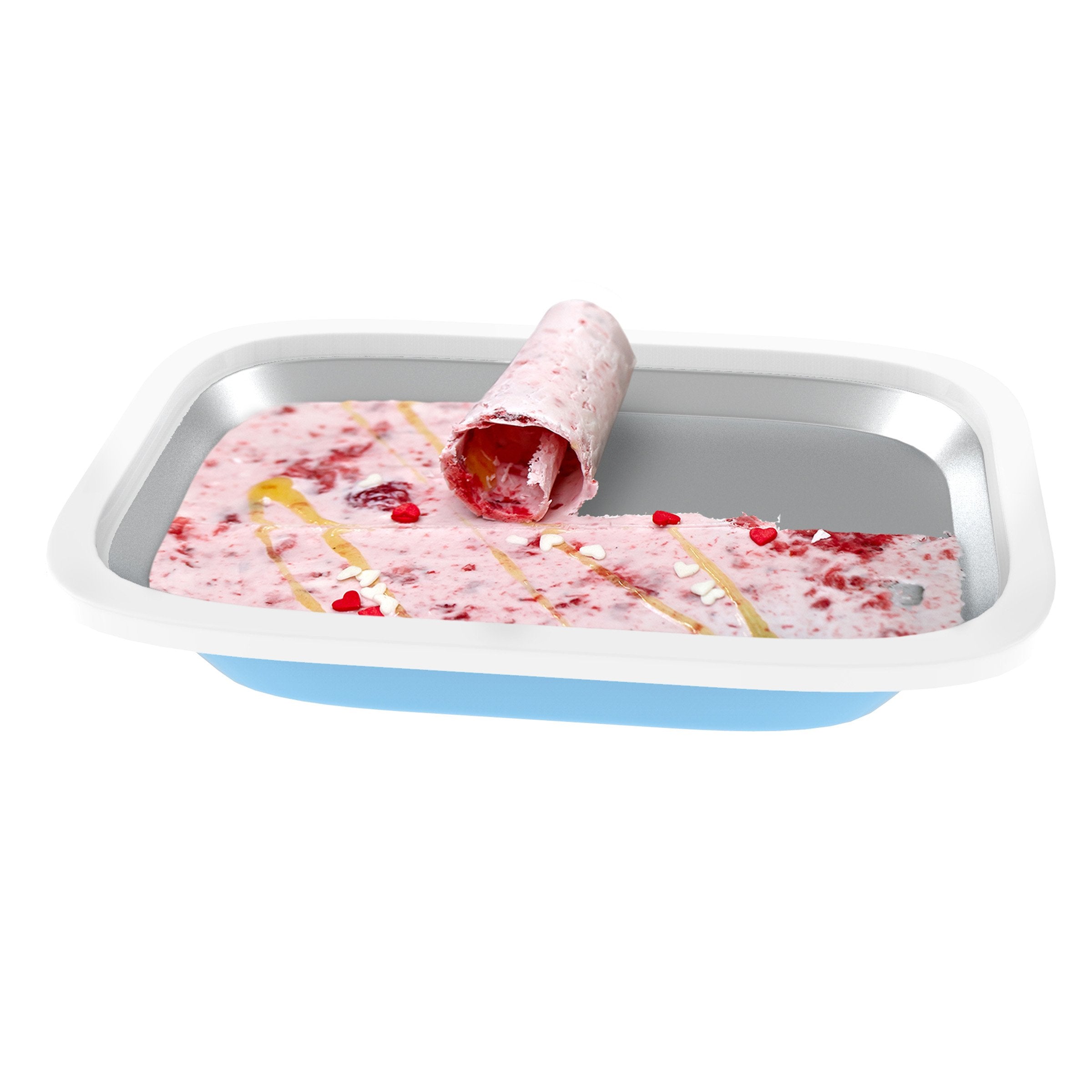 Rolled Ice Cream Maker - Anti-Griddle Plate With Spatulas For Homemade Roll Ice Cream, Gelato, Sorbet - Kitchen Gadgets By Class