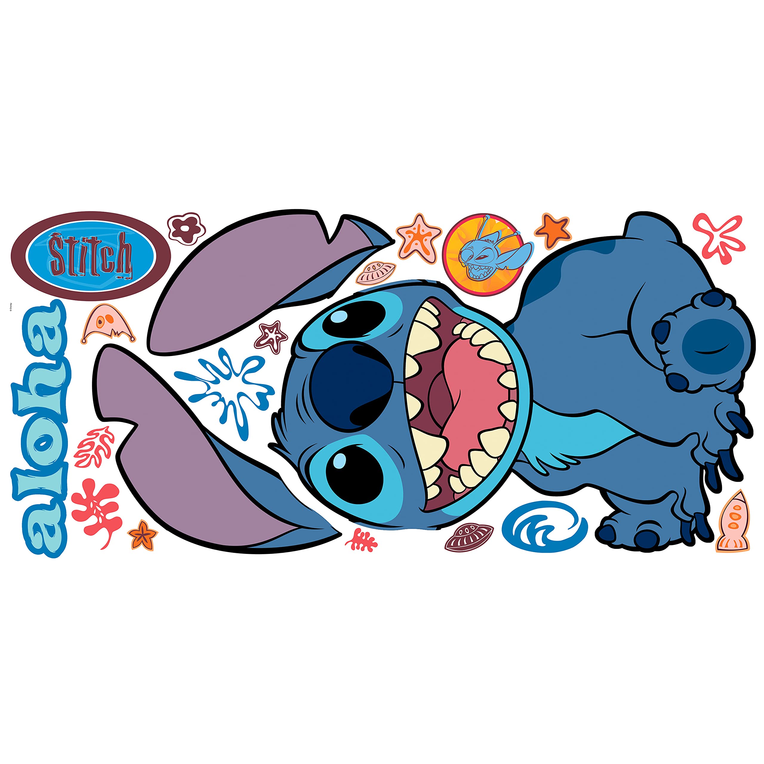 Roommates Disney Stitch Giant Peel & Stick Wall Decals By Roommates, Rmk5110Gm