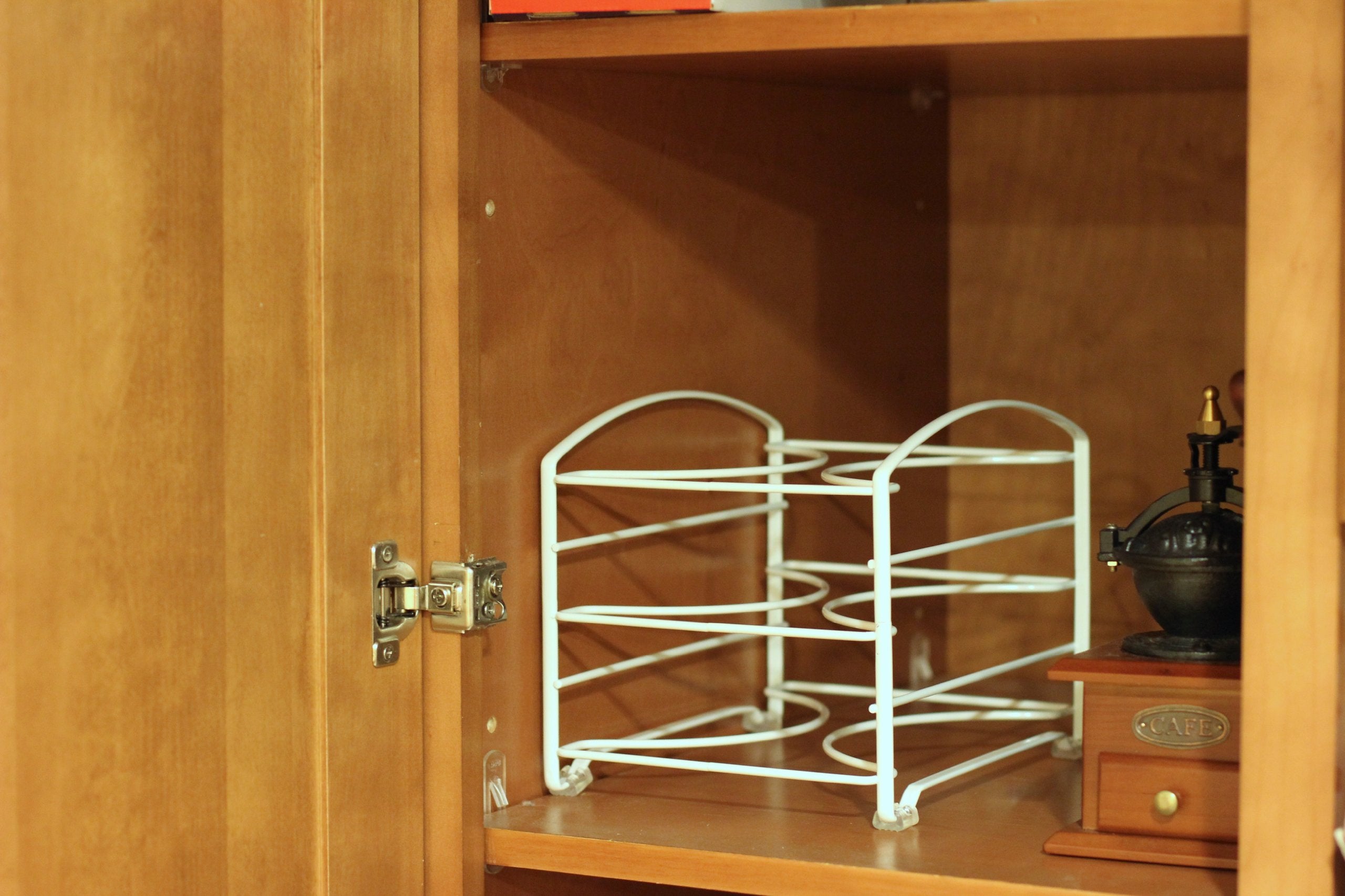 Decobros Kitchen Wrap Organizer Rack,White (Small/Standard, 2-1/2'' Box)