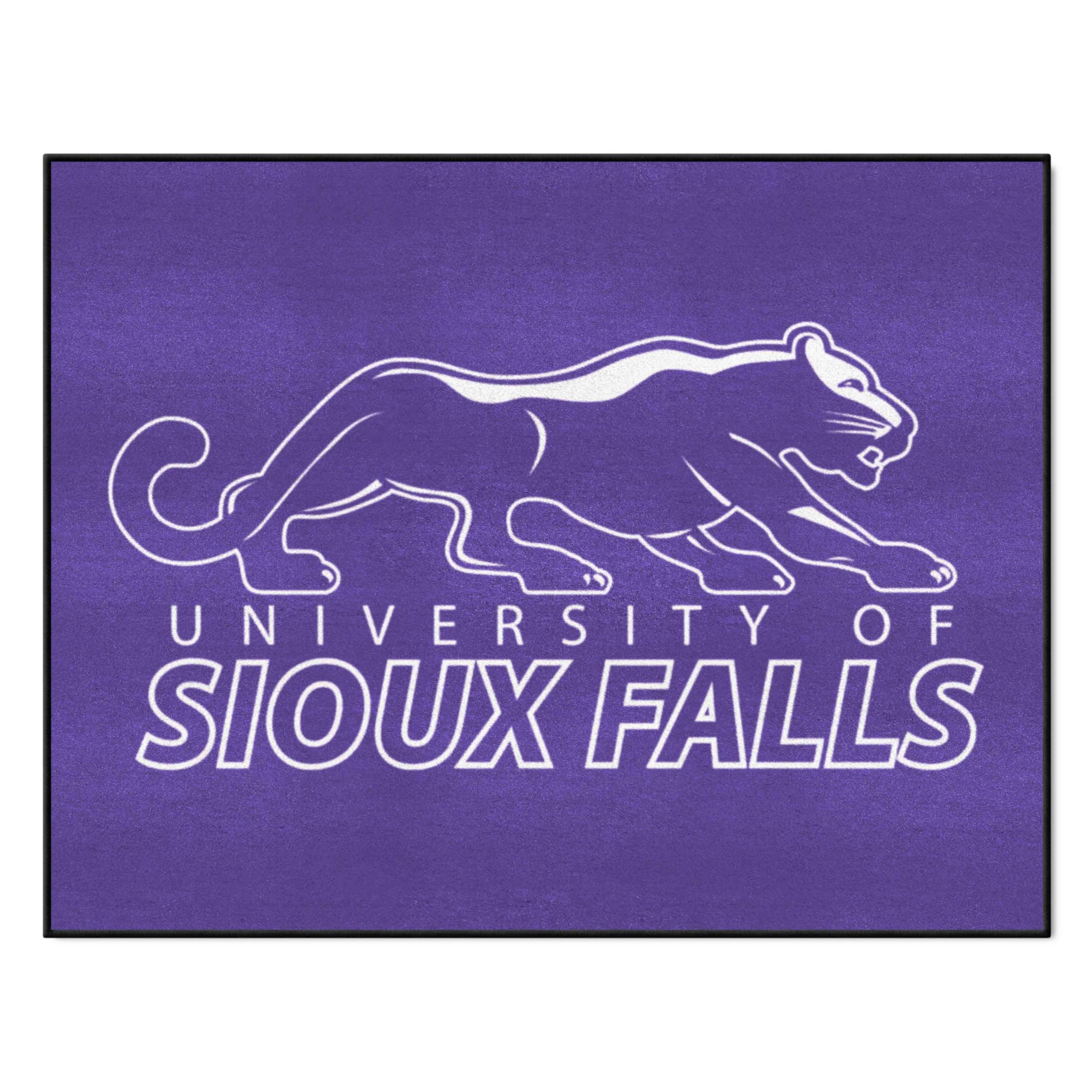 FANMATS 13865 University of Sioux Falls All-Star Mat | Purple | 33.75x42.5 | USF with Cougar Primary Logo