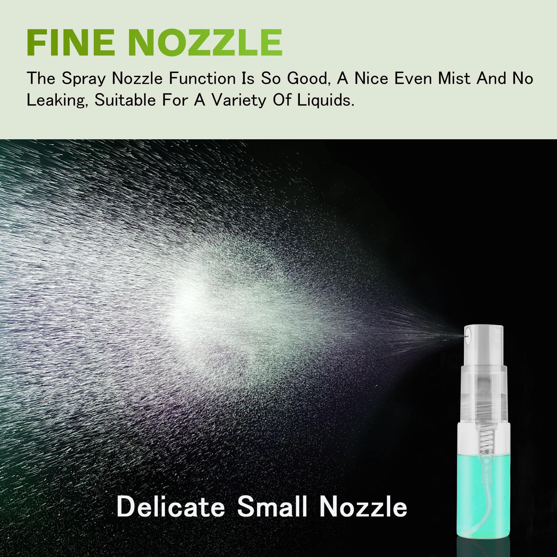 Csdtylh Mini Spray Bottle 3Ml, Refillable Glass Spray Bottle, Glass Bottle Atomizer, Perfume Mouthwash Atomizer For Cleaning 3Ml