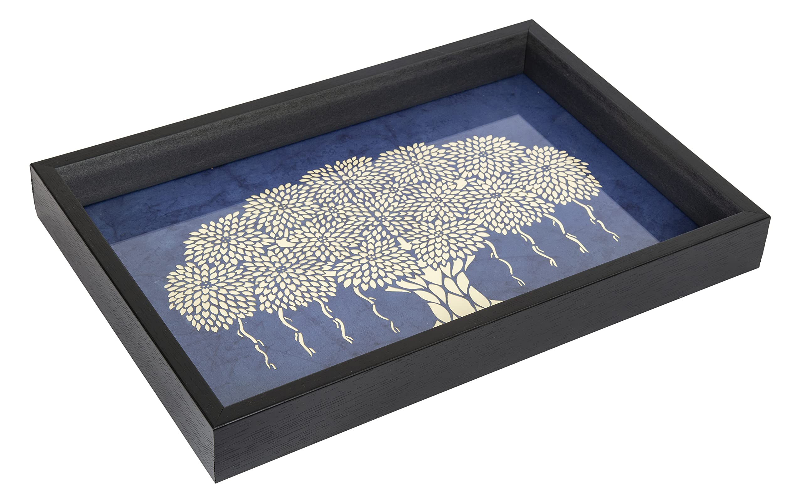 Raga Creations Serving Tray For Dining Table Decor Tray For Decoration  (15 X 10) Inch