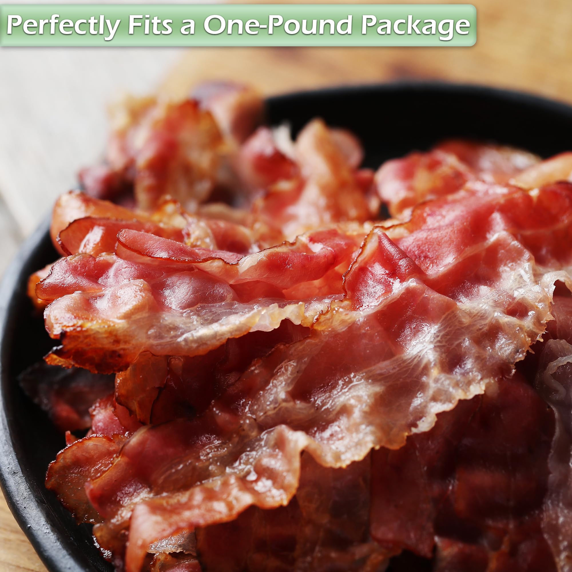 Home-X Bacon Saver  Plastic Bacon Container/Kitchen Meat Saver Storage Container