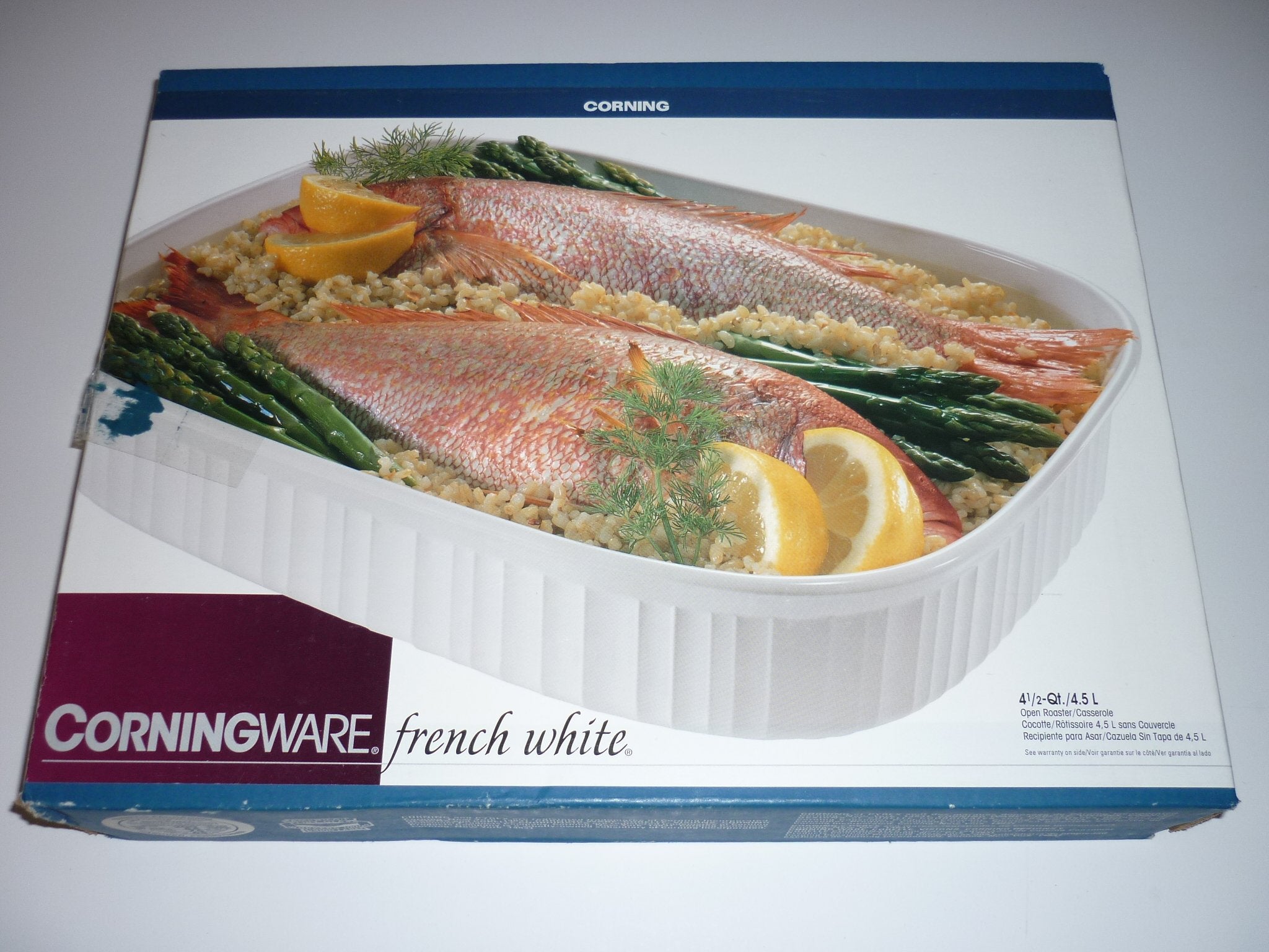 Corningware 4.5 Liter French White Casserole F21B