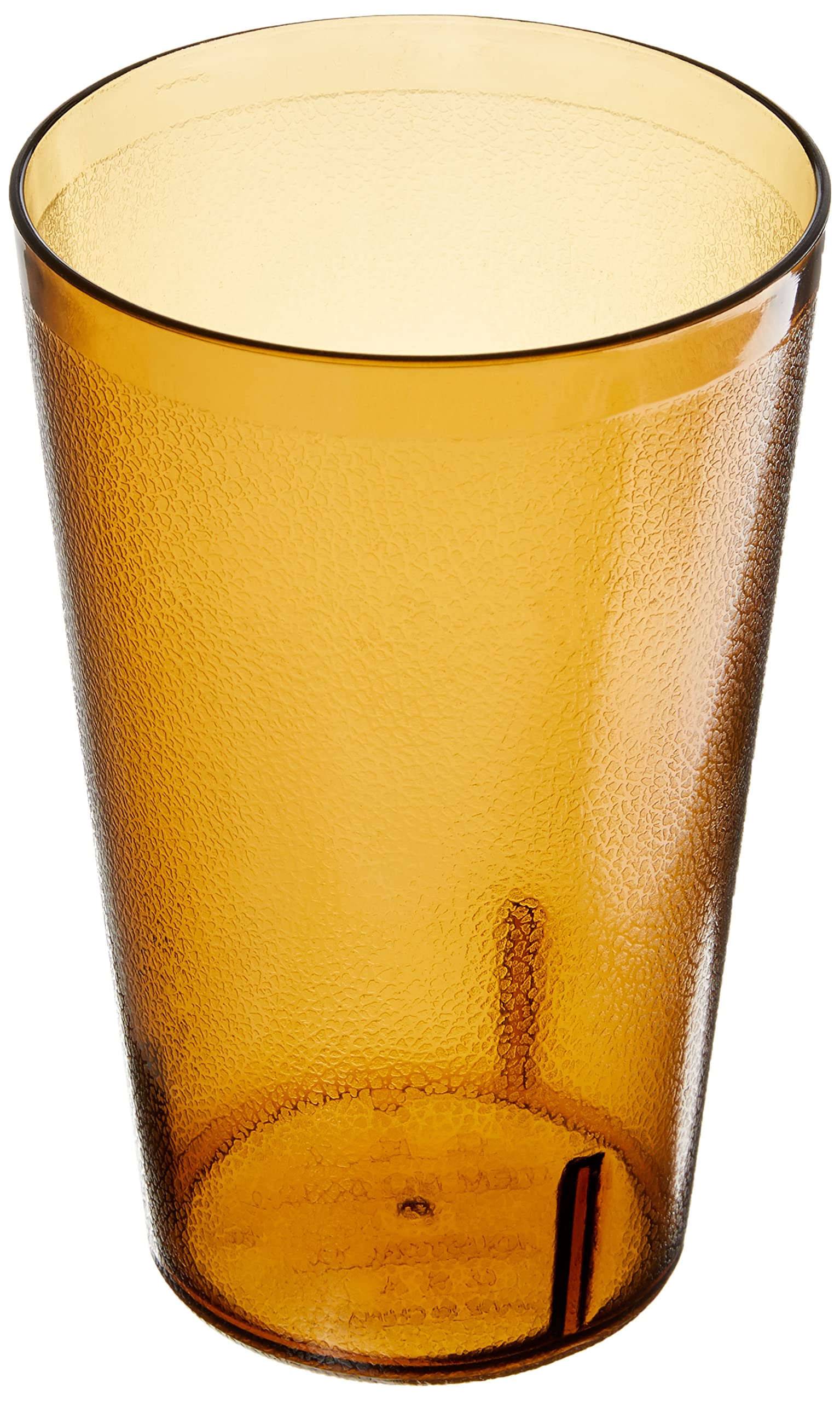 GET Unbreakable Stackable Restaurant Plastic Tumbler/Cup (Set of 4) 32 Ounce Amber | For Restaurants and Home, Dishwasher Safe, 