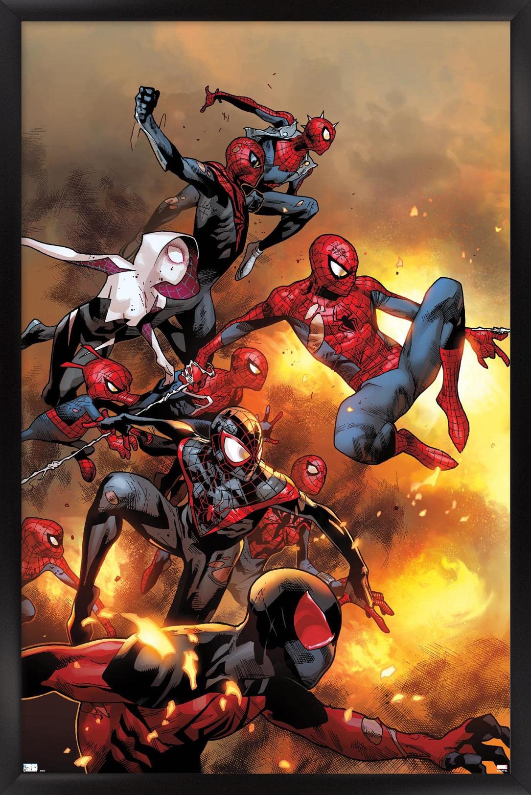 Trends International Marvel Comics - Spider-Verse - The Amazing Spider-Man #13 Wall Poster, 14.72'' X 22.37'', Black Framed Vers