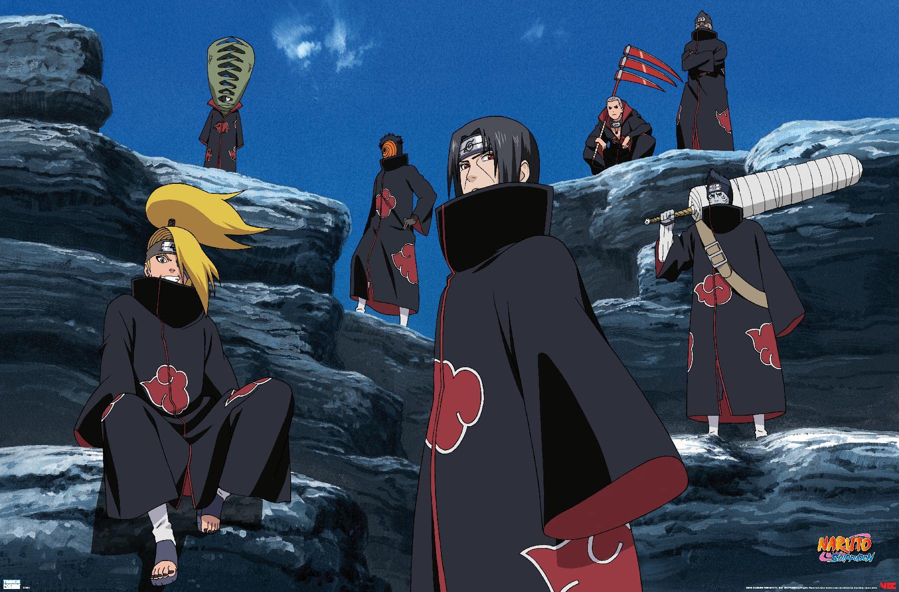Trends International Naruto Shippuden - Akatsuki Wall Poster, 22.37'' X 34.00'', Premium Unframed Version