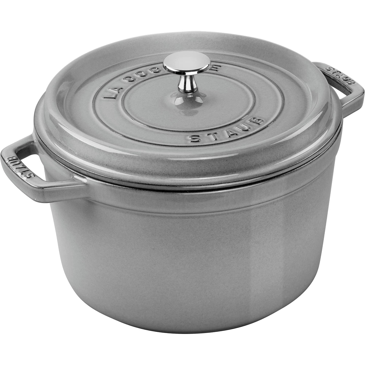 Staub Cast Iron 5-Qt Tall Cocotte - Graphite, Made In France
