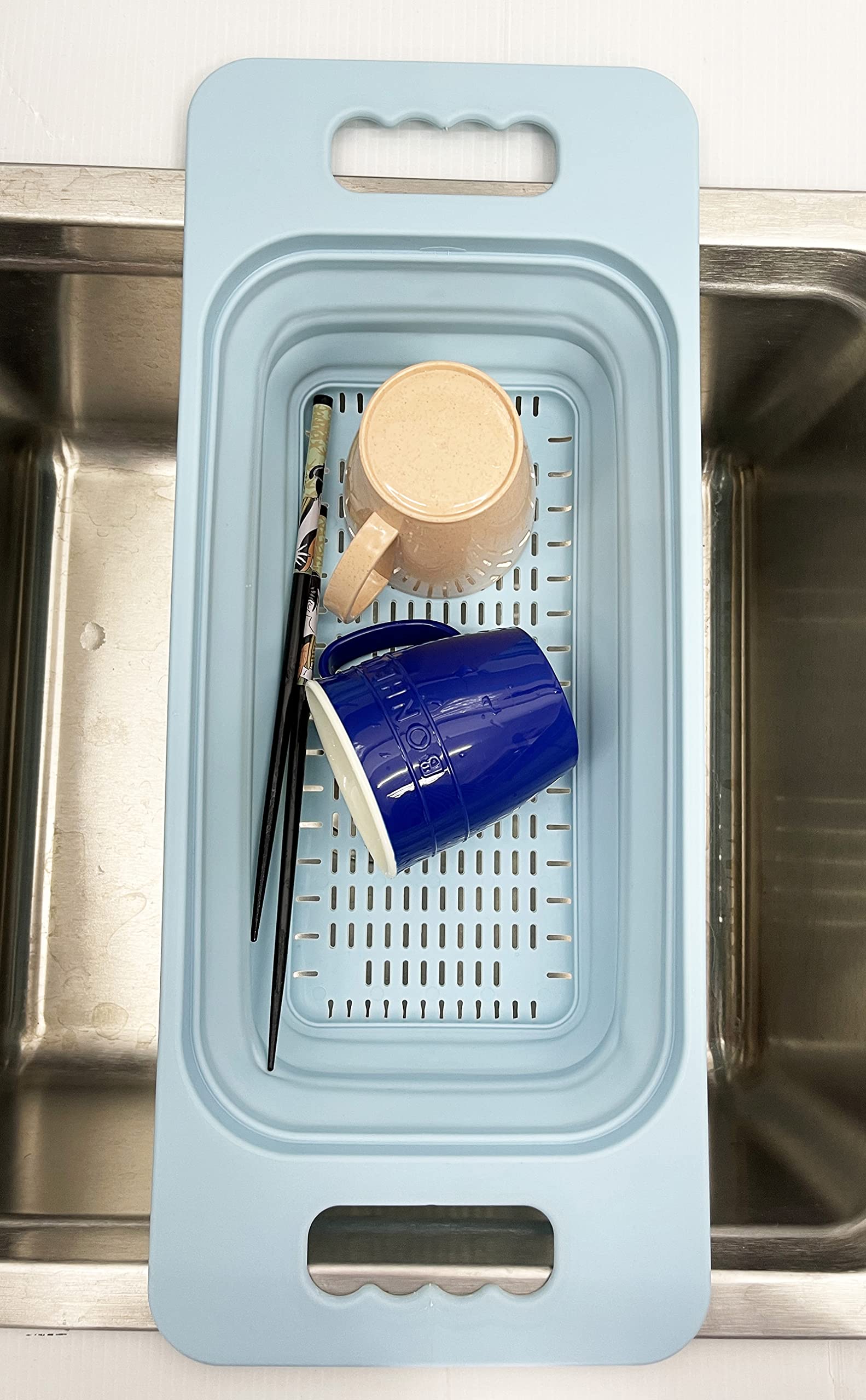 Sammart Over The Sink Rectangular Colander (Sea Angel)