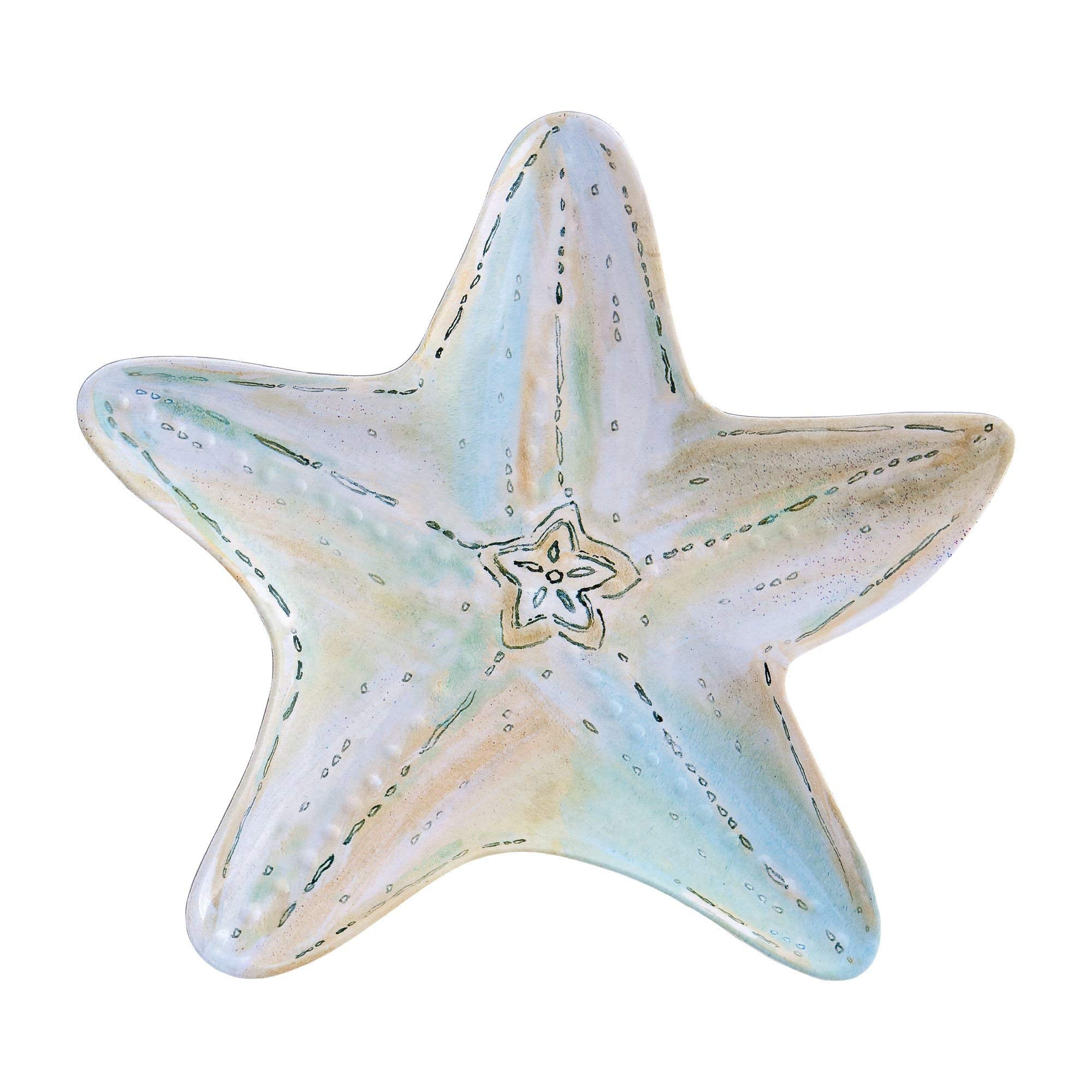 Upware 4-Piece 9.75 Inch Melamine Serving Plate/Dinner Plates (Starfish)