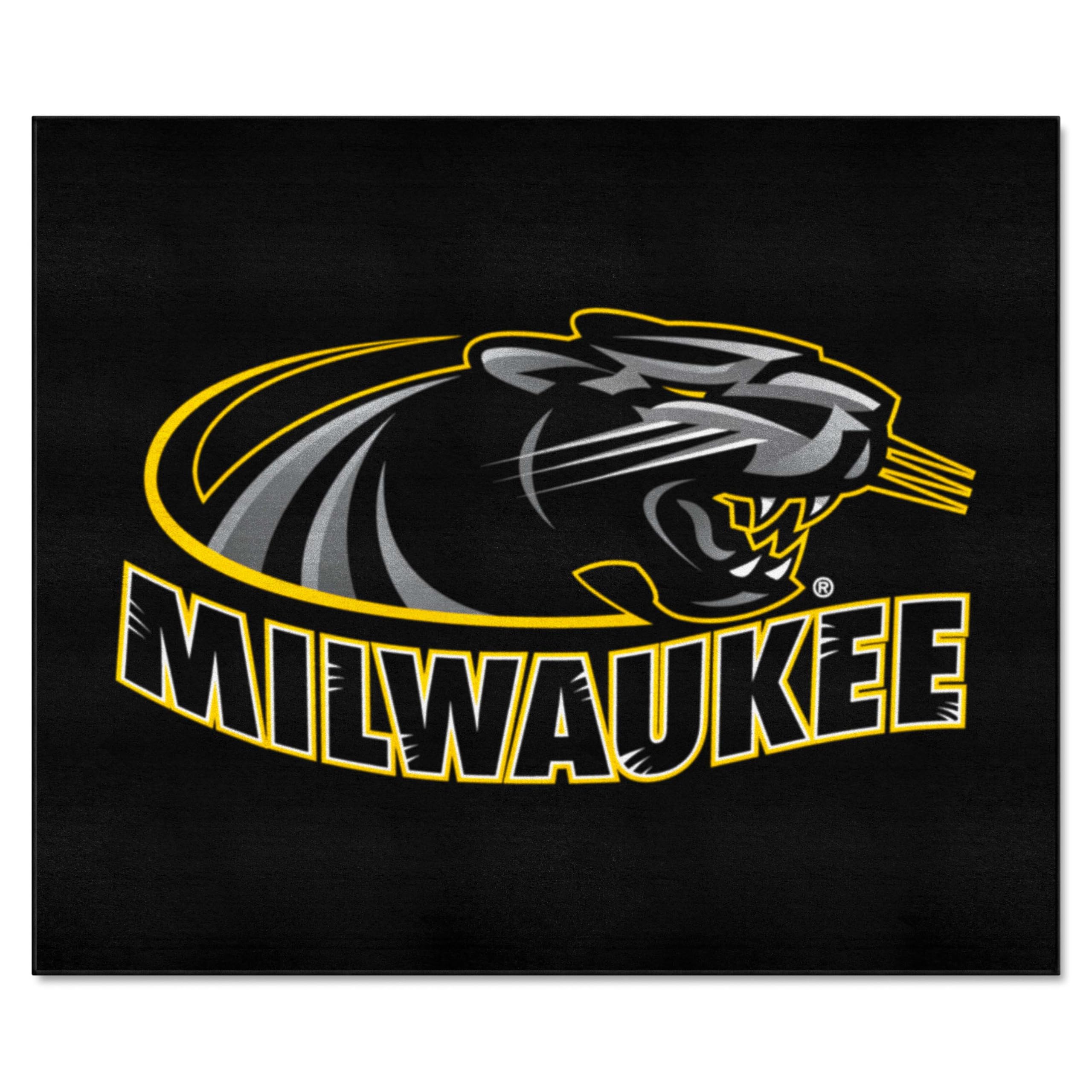 FANMATS 560 Wisconsin-Milwaukee Panthers Tailgater Rug - 5ft. x 6ft. Sports Fan Area Rug, Home Decor Rug and Tailgating Mat