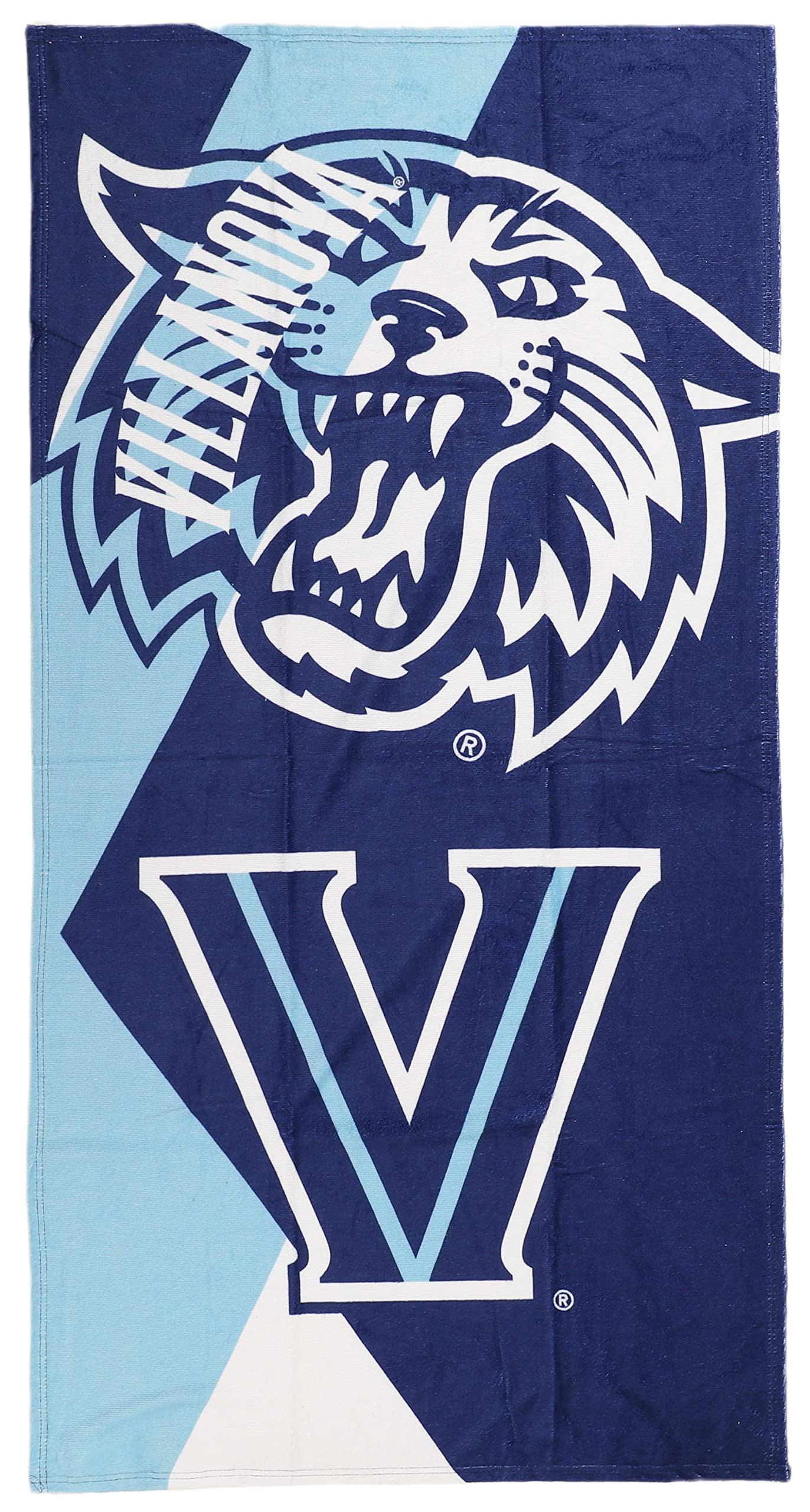 Northwest Villanova Wildcats 30 x 60 Inch Beach Towel, Puzzle Design