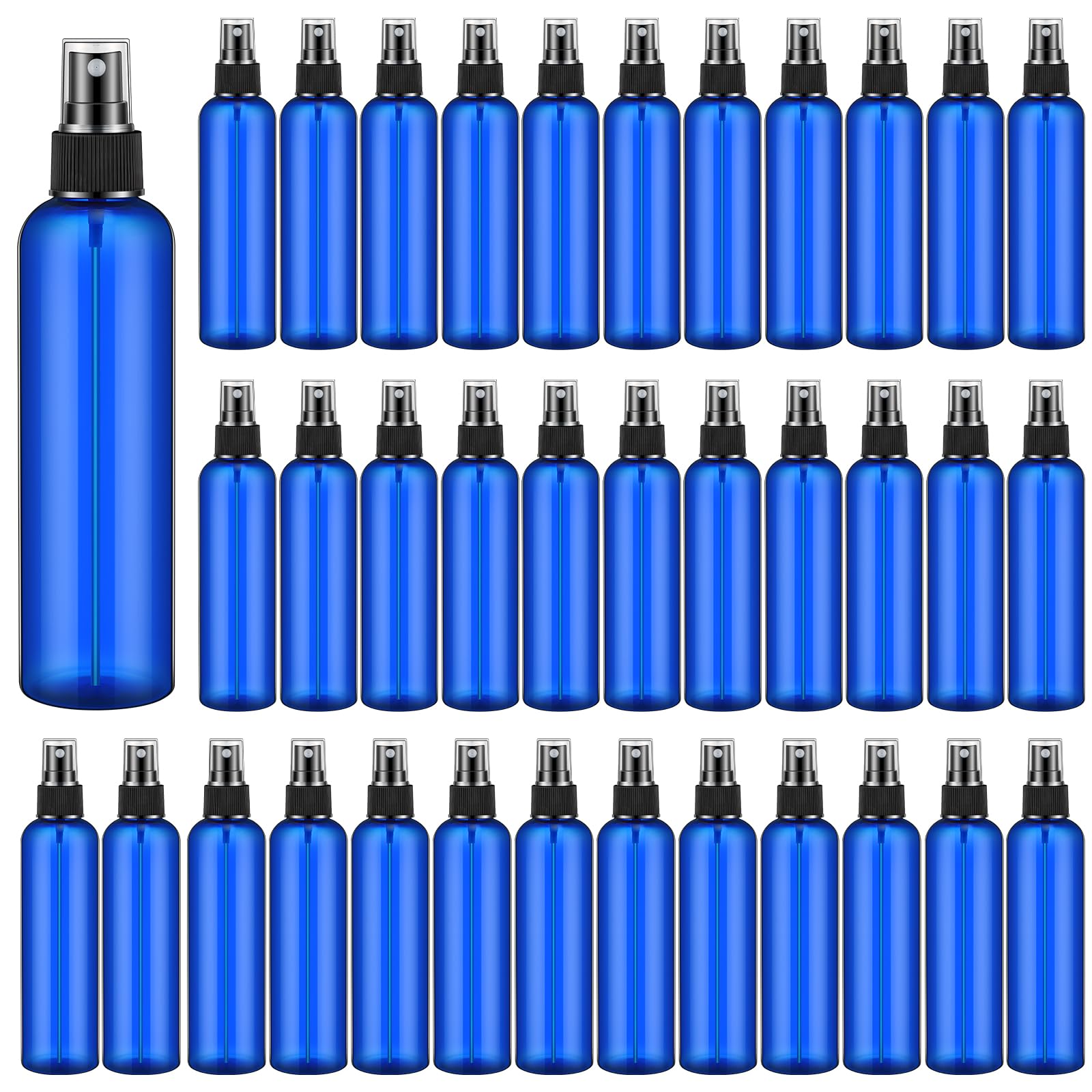 Eccliy 32 Pcs 8 Oz Spray Bottles Fine Mist Spray Bottles Clear Empty Plastic Travel Bottles Refillable Mist Sprayer With Spray C