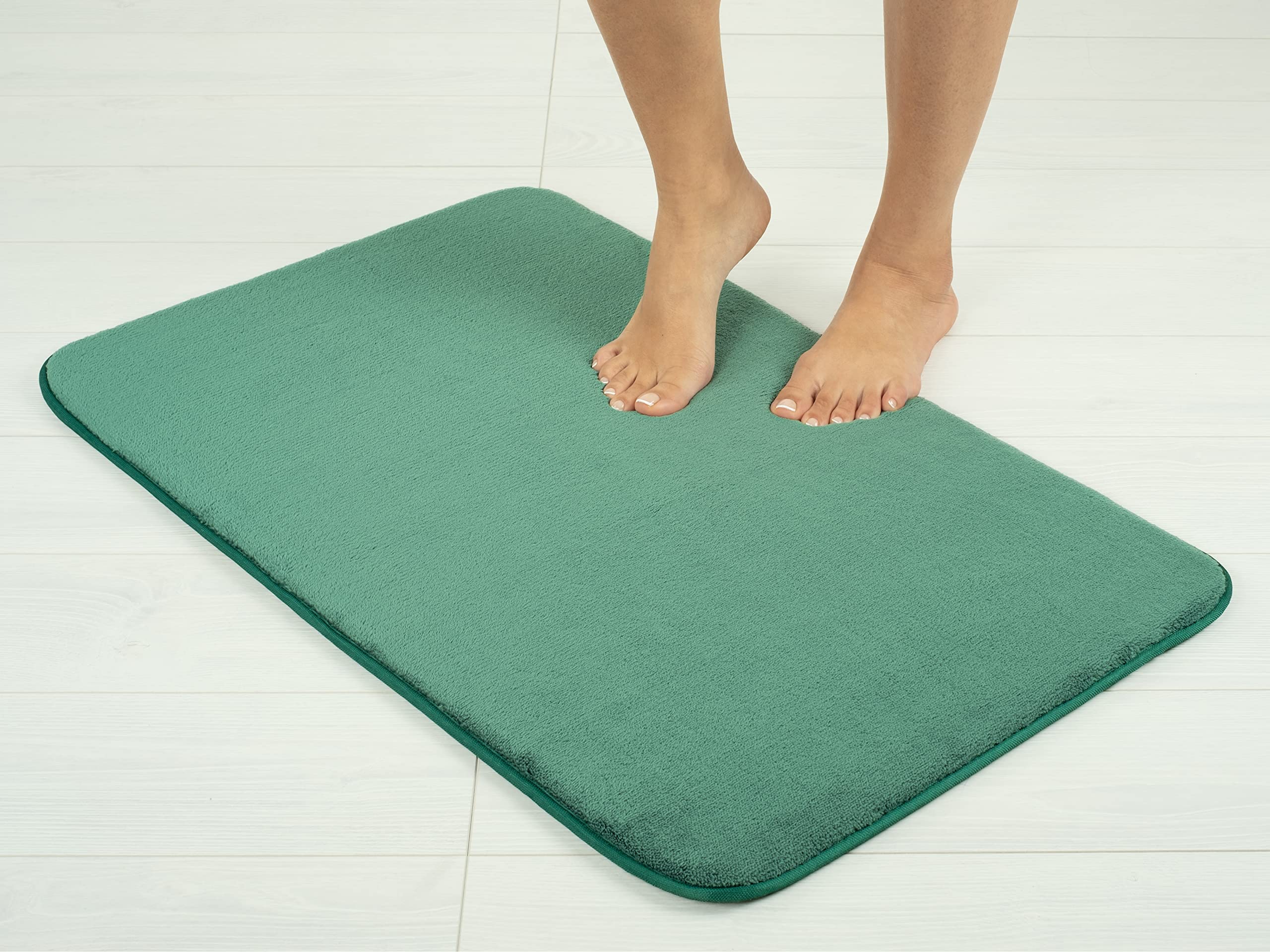 American Soft Linen Bath Rug, 21 In 32 In Fluffy Foamed Non Slip Bath Rugs For Bathroom, Bath Rugs Washable, Area Bath Mat Rugs,