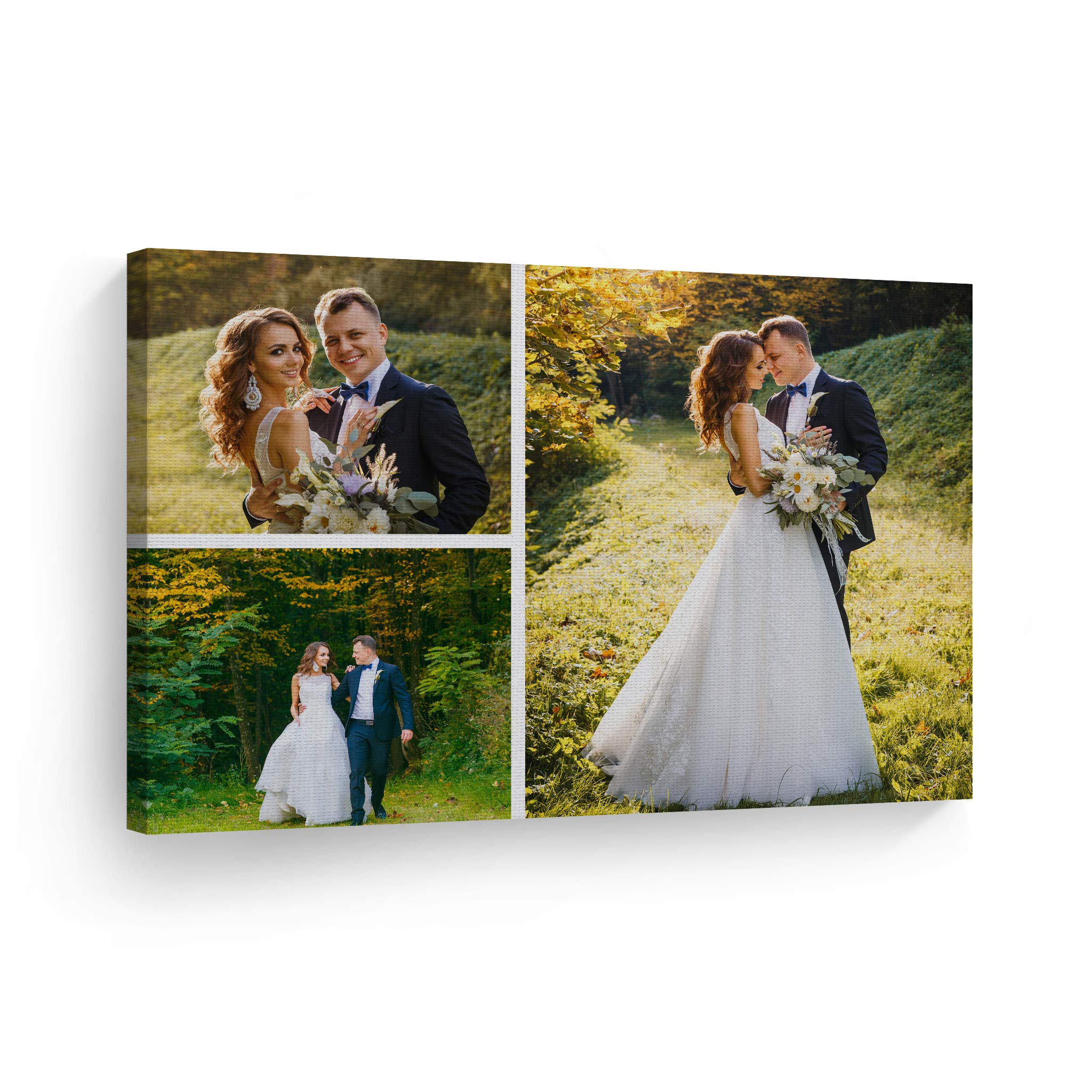 Smile Art Design 3 Images Collage Picture Custom Canvas Print With Your Photos Personalized Photo Custom Photo Prints Personaliz