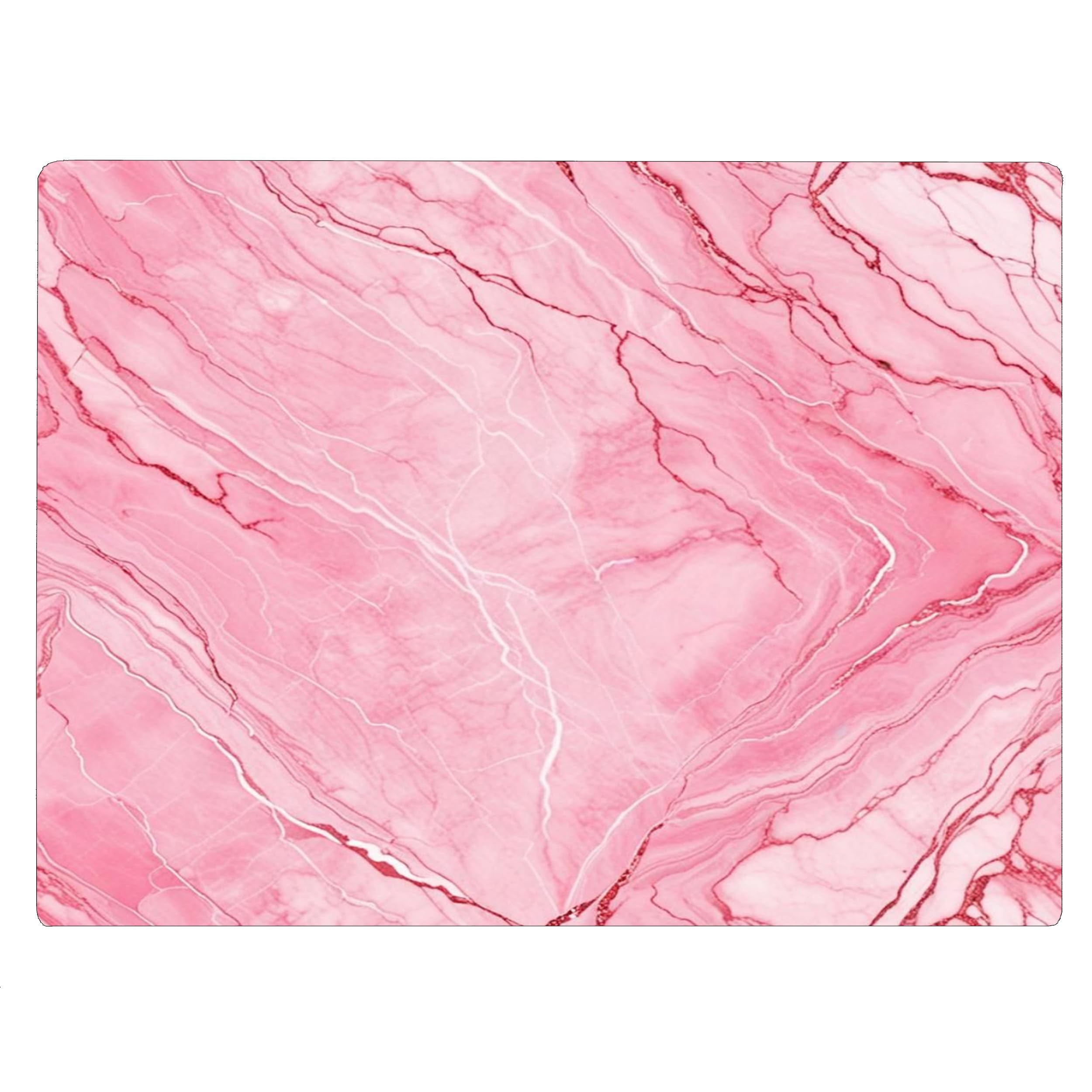 Pink White Marble Kitchen Glass Cutting Board Ocean Decorative Gift Marbled Granite Stone Rock Gift For Her Mom Wife (Pink 2)
