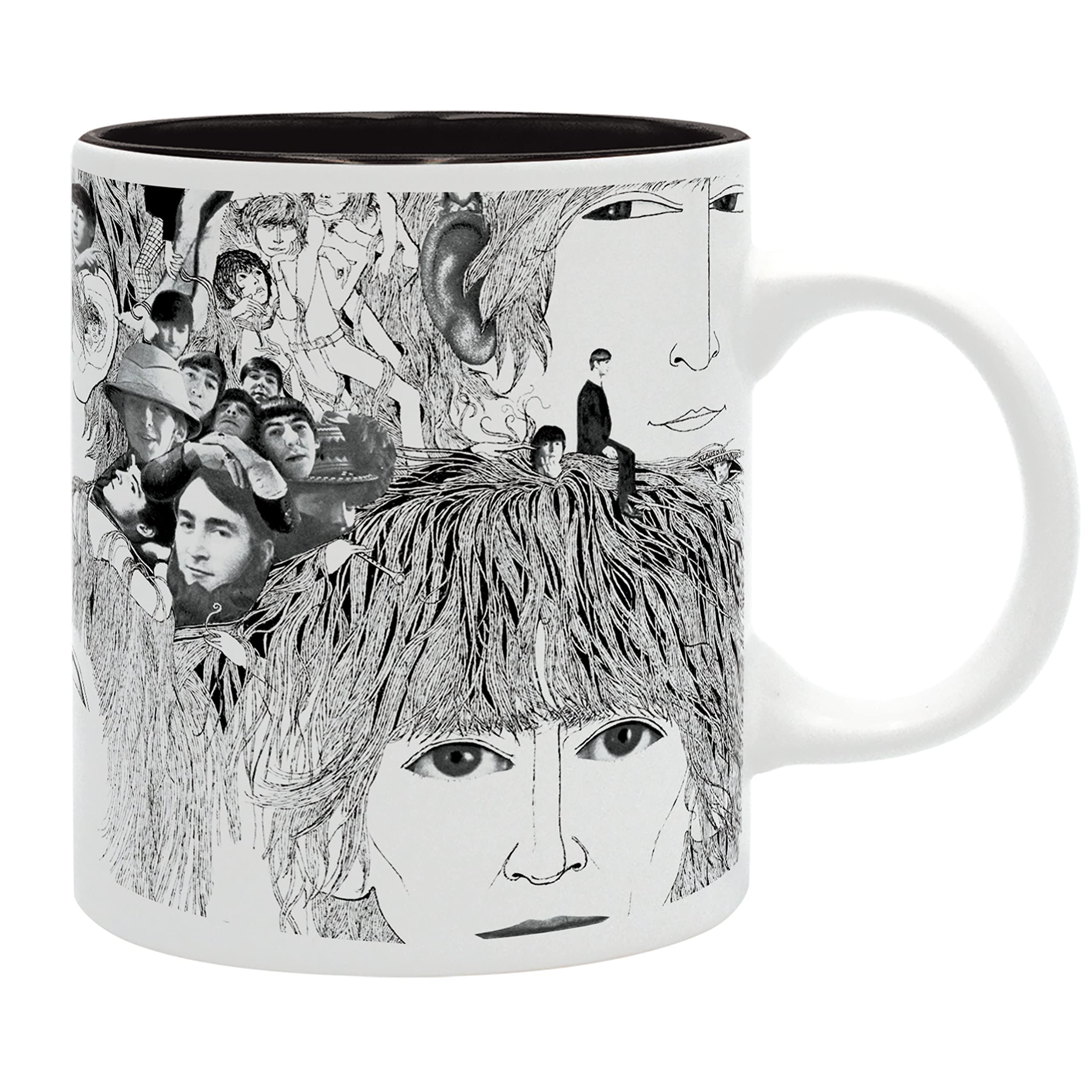 ABYSTYLE The Beatles Revolver Ceramic Coffee Tea Mug 11 Oz. Music Artist Band Drinkware Home & Kitchen Essential Gift