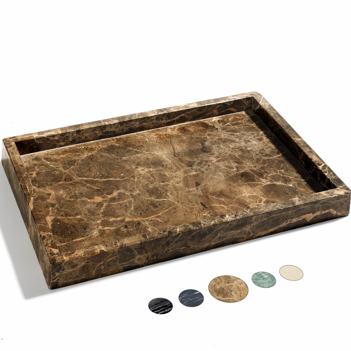 Ymxyjm 100% Natural Marble Tray For Bathroom, Genuine Marble Stone Vanity Tray, Luxury Storage Trays For Kitchen, Vanity, Home D