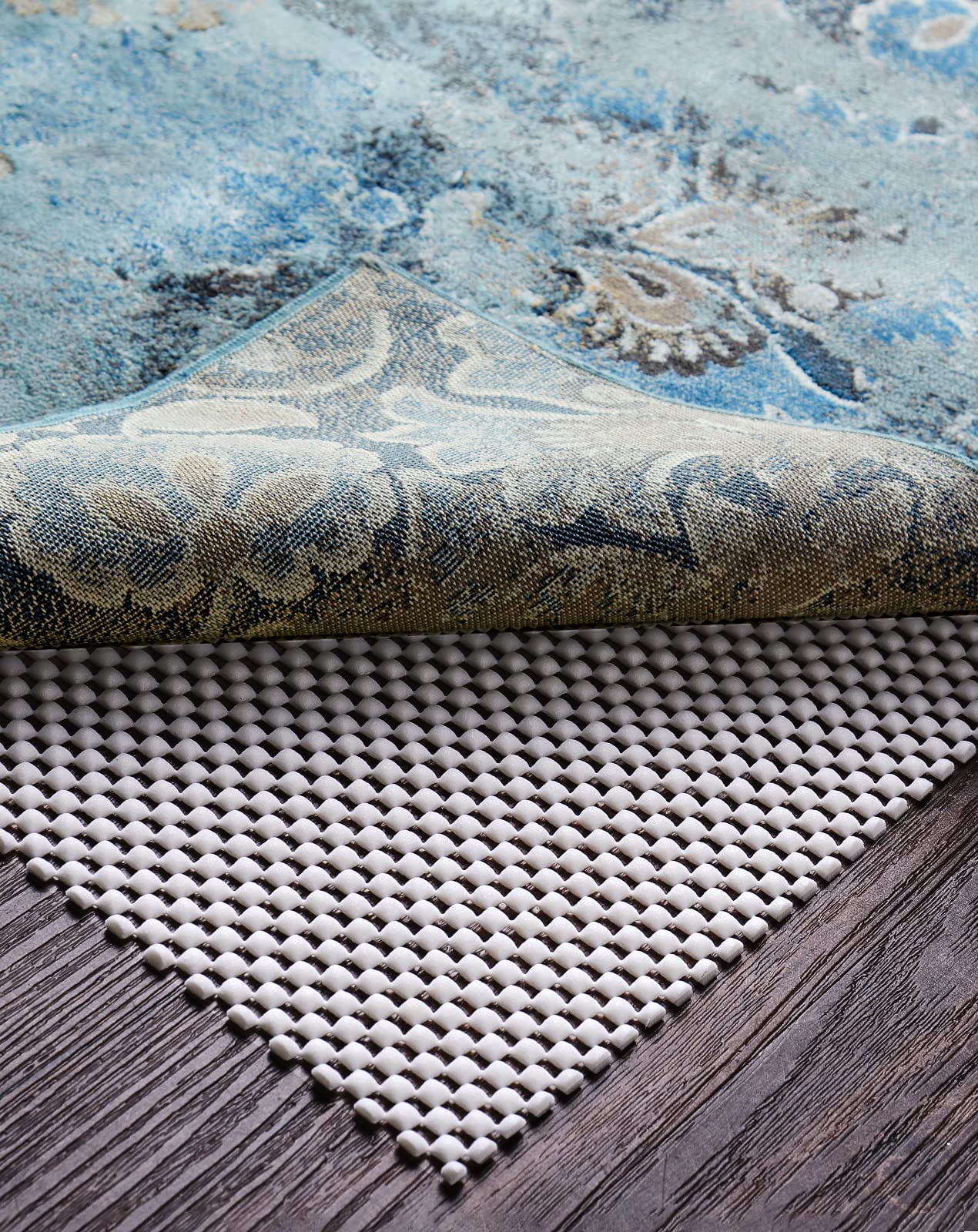 Veken Runner Rug Gripper Pad for Hardwood Floors, Non Slip Rug Pads for Area Rugs, Thick Rug Grippers for Tile Floors, Under Car
