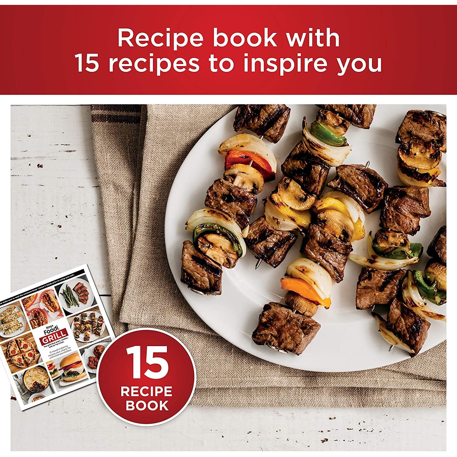 Ninja Ag301 Foodi 5-In-1 Indoor Electric Grill With Air Fry, Roast, Bake & Dehydrate - Programmable, Black/Silver