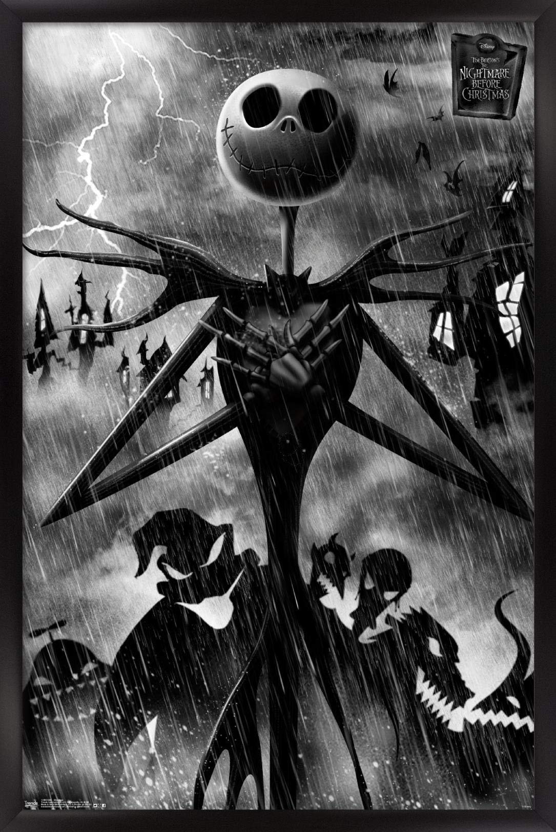 Trends International Wall Poster The Nightmare Before Christmas Shadows, 22.375 X 34