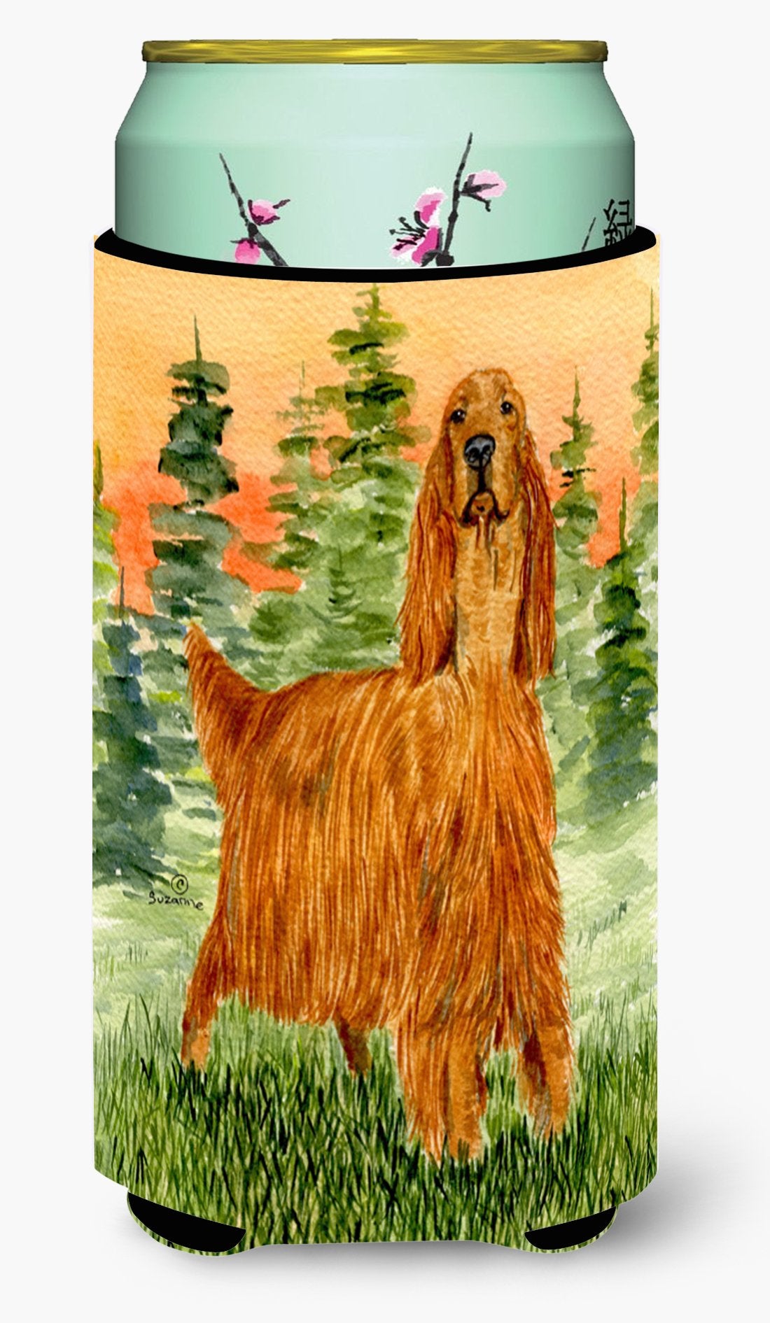 Caroline'S Treasures Ss8625Tbc Irish Setter Tall Boy Hugger Can Cooler Sleeve Hugger Machine Washable Drink Sleeve Hugger Collap