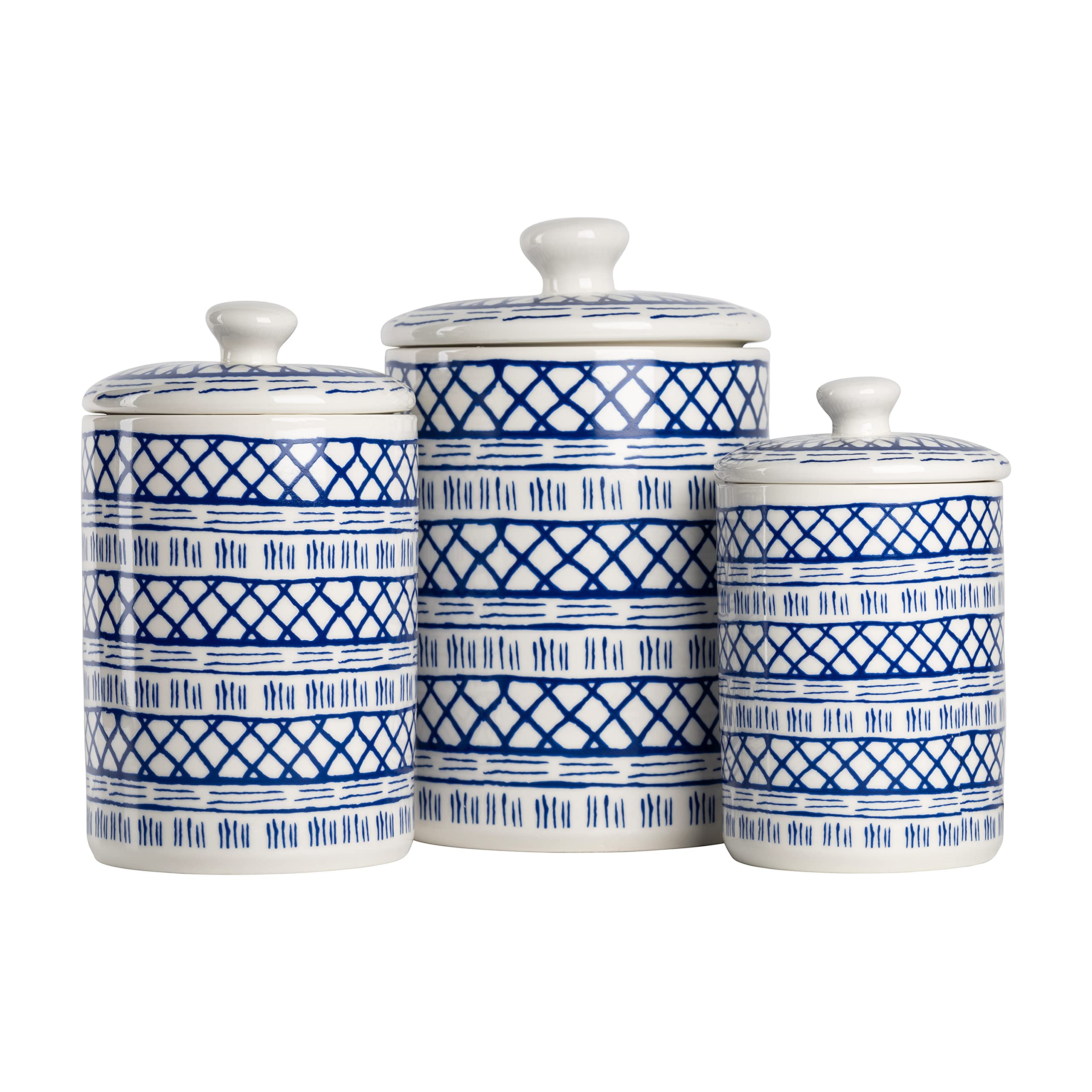 10 Strawberry Street CAN-MARINA Kitchen Canister Set, Set of 3