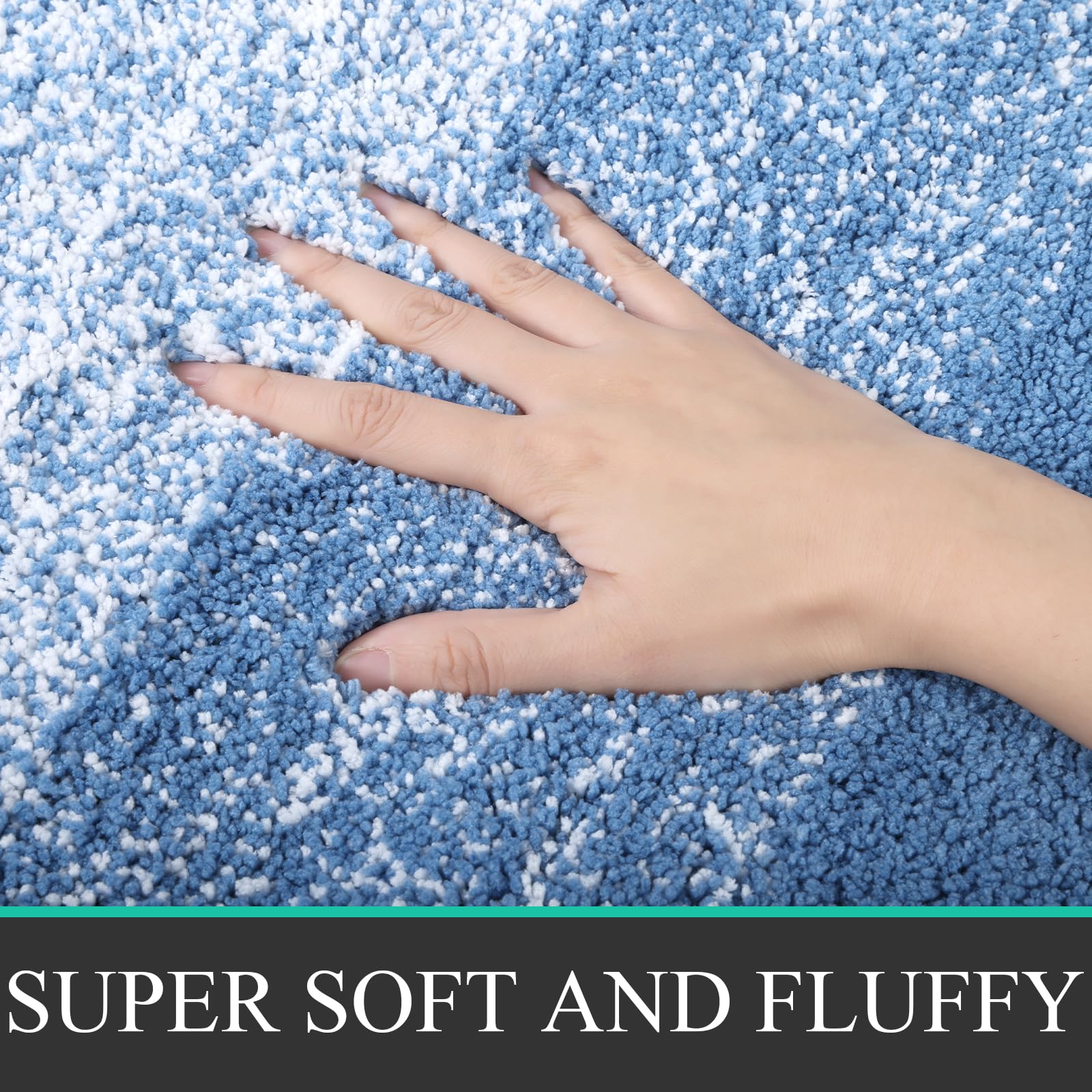 Bsmathom Bathroom Rugs Sets 4 Piece With Toilet Lid Cover, Non Slip Washable Bath Mats For Bathroom, Soft Absorbent Bathroom Mat