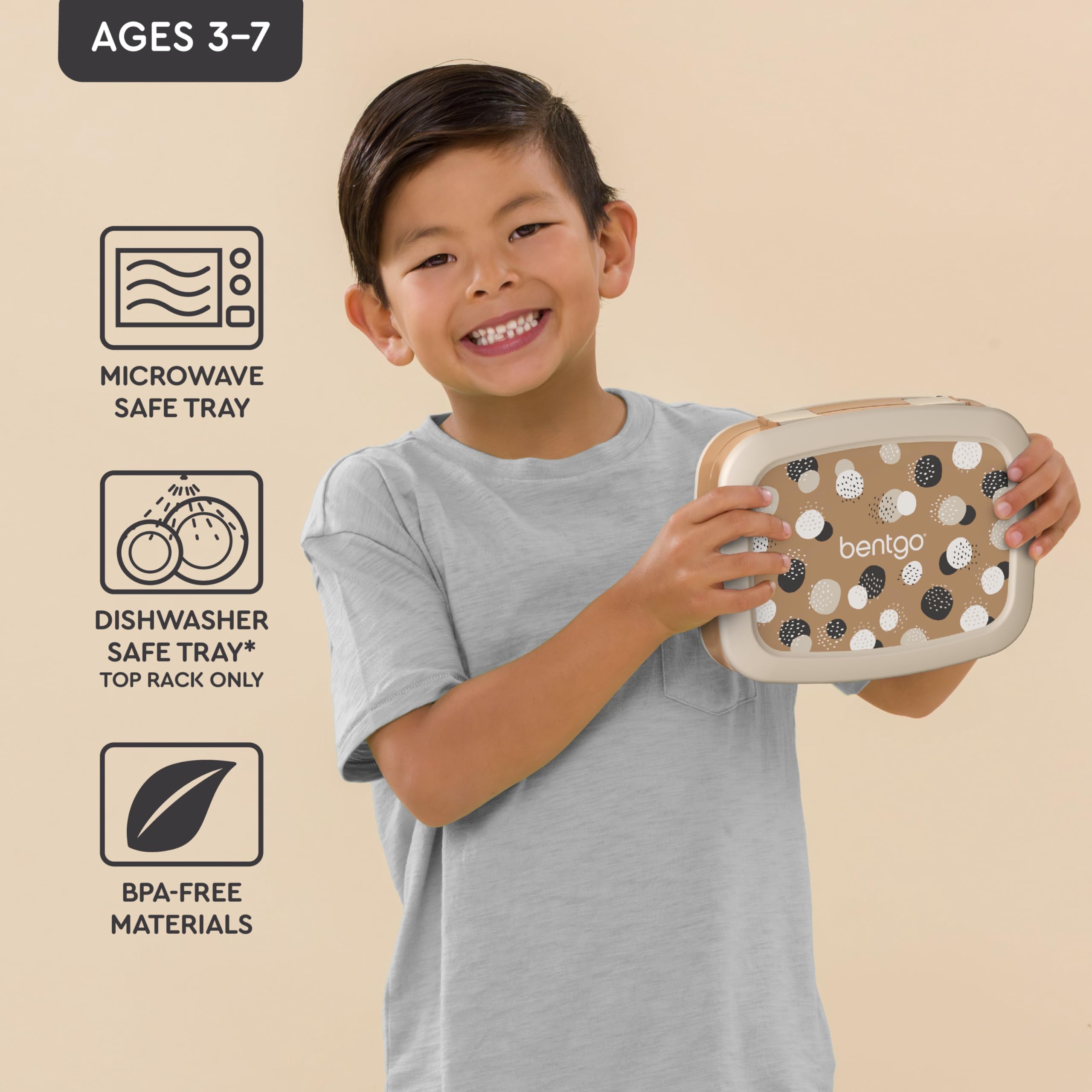 Bentgo Kids 5-Compartment Leak-Proof Bento-Style Lunch Box (Whimsy & Wonder Collection) - Ideal For Ages 3-7, Drop-Proof & Durab