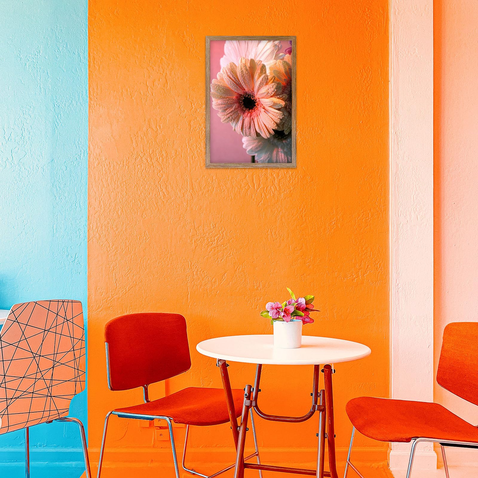 THCASITO Picture Frames 11x17 Rustic Brown Photo Frames without Mat for Wall and Tabletop Decor, Set of 2