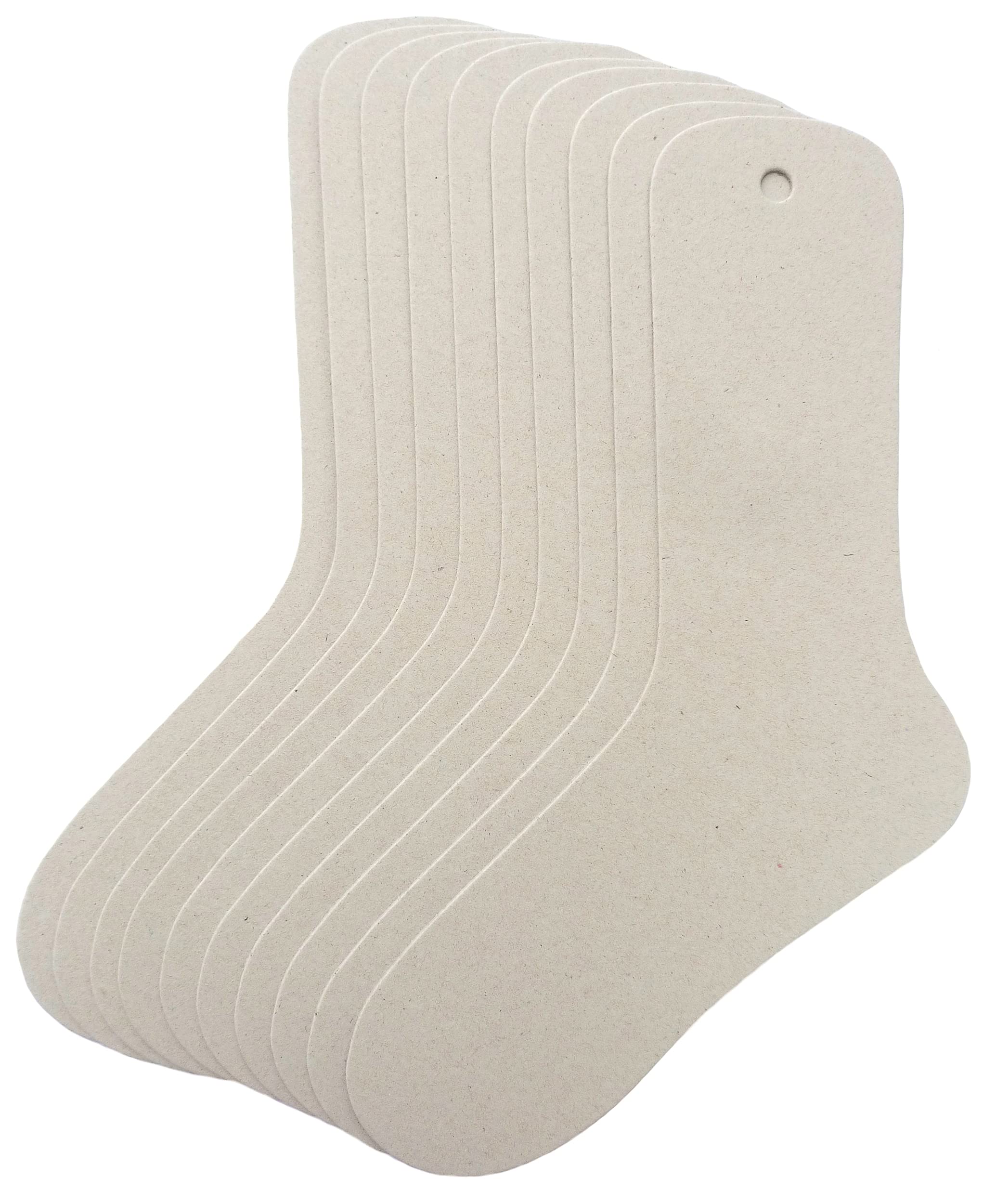 TATYZ Cardboard Sock Inserts Form Blockers, Sock Shaper and Organizer for Storage or Display - 10 PCS (Medium)