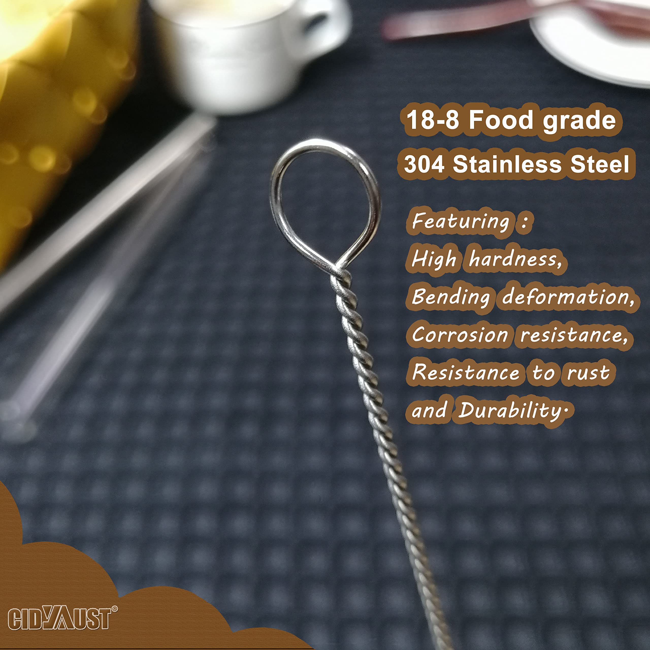 Straw Cleaner Brush Extra Long 12 Inch, Extra Wide 12Mm Diam Straw Brushes For Cleaning Straws, Straw Cleaning Brush For Tubes,