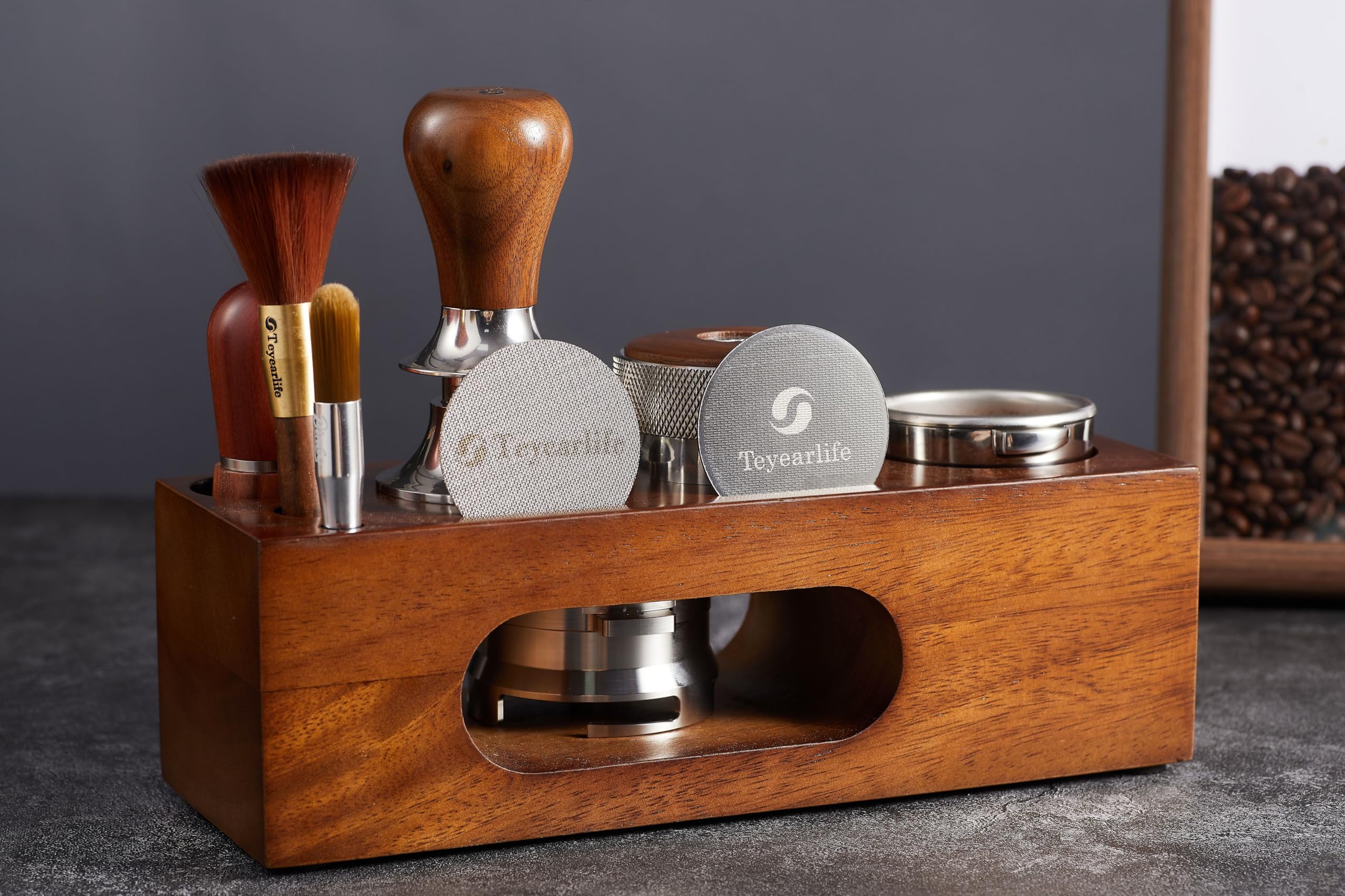 Teyearlife Espresso Tamping Station Called Coffee Tamper Station Fit 51 To 54Mm Espresso Accessories The Tamper Holder Or Organi