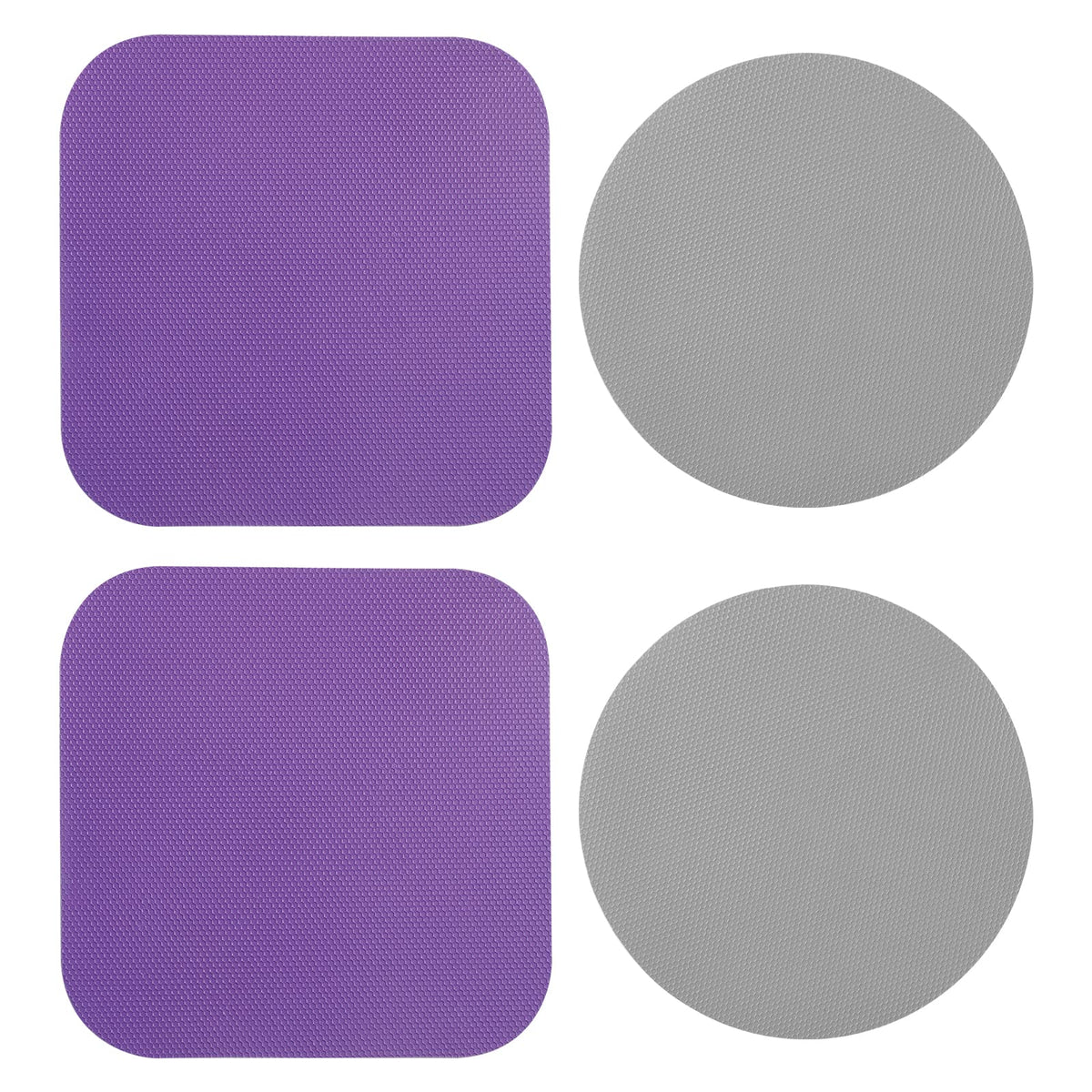 4Pcs Jar Opener Gripper Pads, Rubber Jar Grippers Multi-Function Jar Opener For Seniors With Weak Hands Kitchen Coasters (Grey,