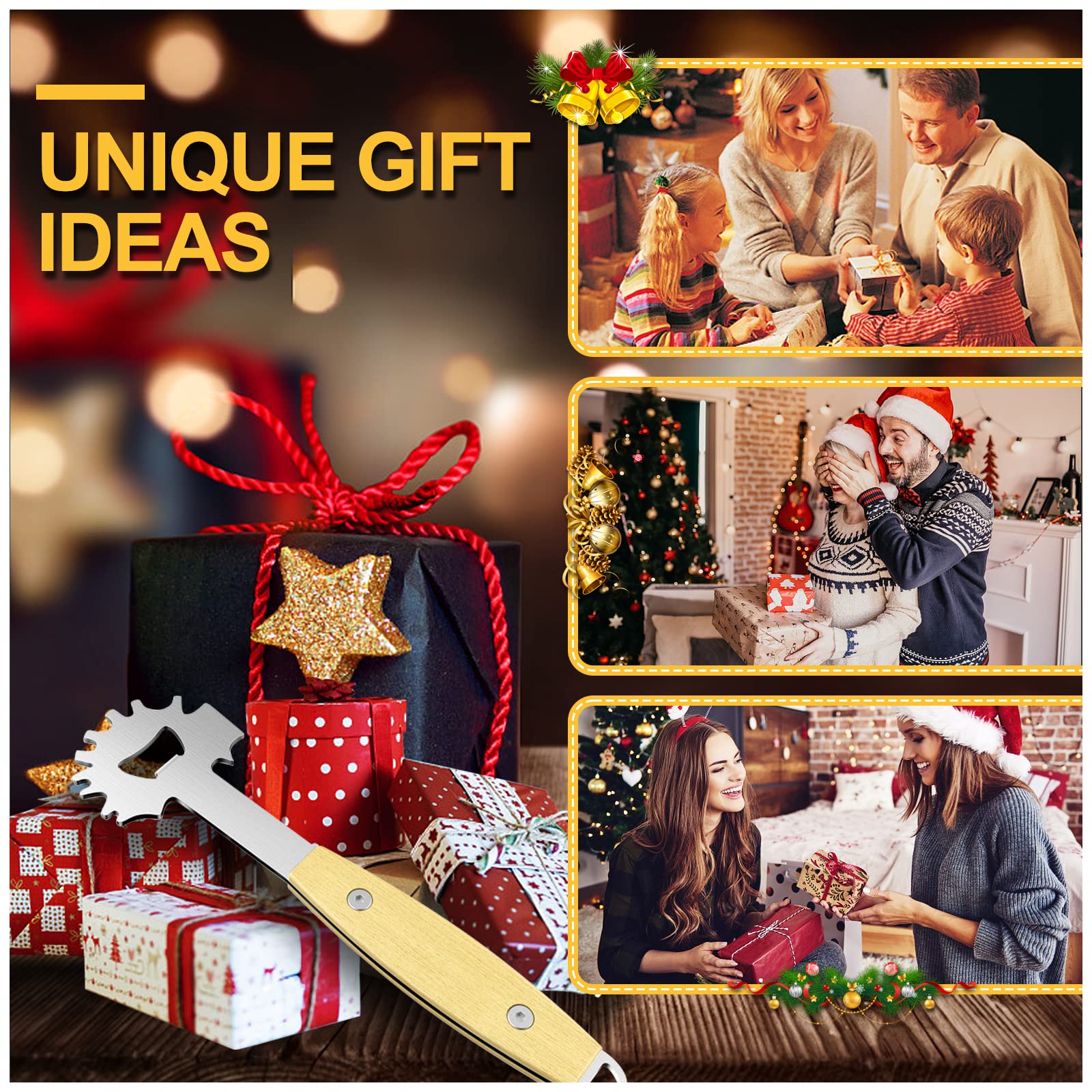 Bbq Grill Scraper, Stocking Stuffers For Men, Bristlefree Safe Bbq Scraper Fits Any Grilling Grate Or Smoker Cleaning Tool And K