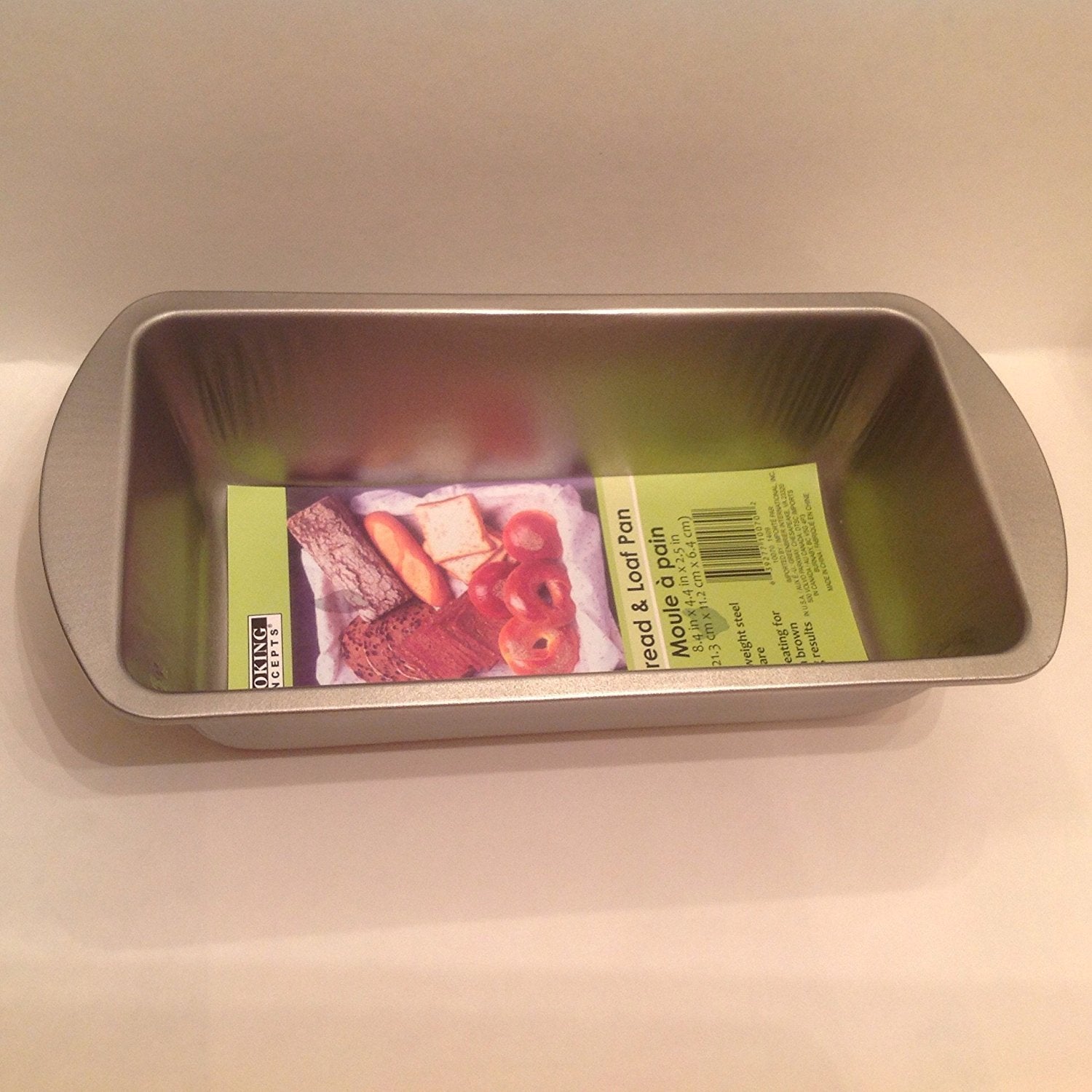 1 X Bread And Loaf Pan - Fits In Toaster Oven! Cooking Concepts