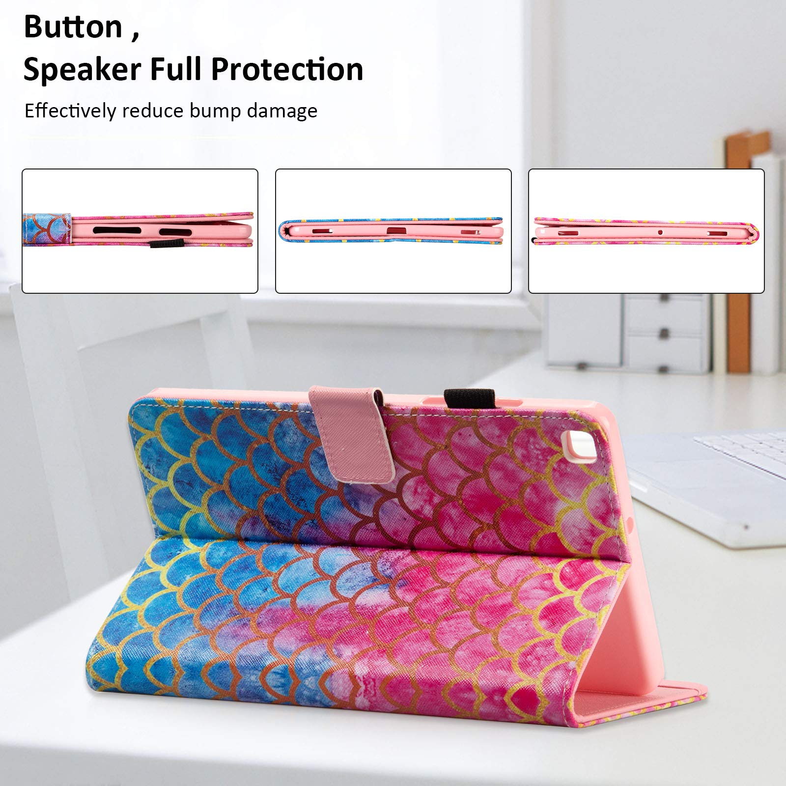 Dteck Case For Samsung Galaxy Tab S5E 105 Tablet Sm-T720T725 2019 Release - Slim Premium Pu Leather Multi-Angle Folio Stand Smar