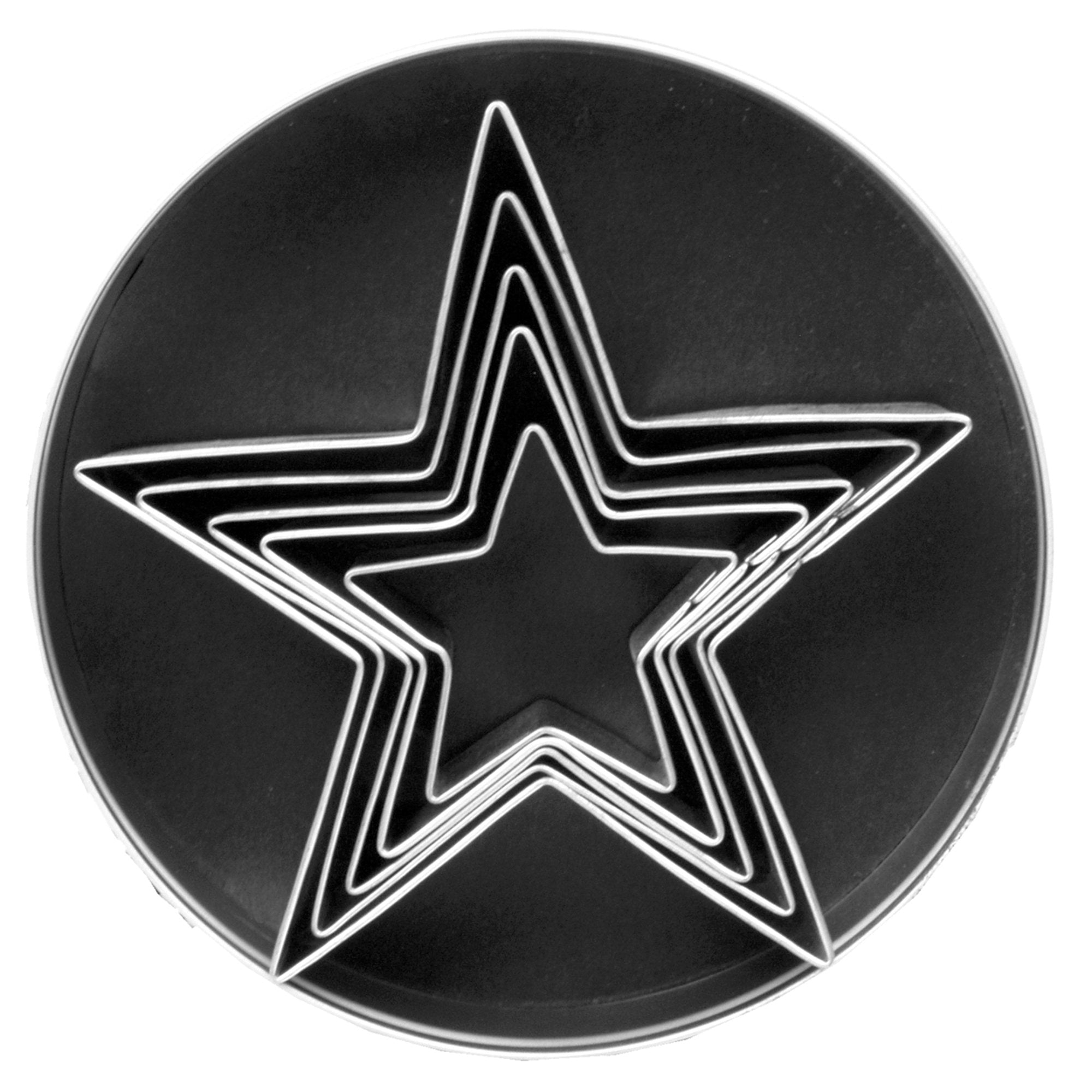 Fox Run Star Cookie Cutter Set, Set Of 5, Silver