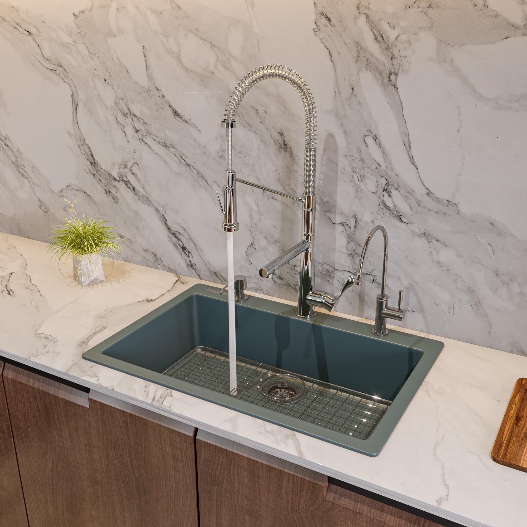 Alfi Brand Ab3020Di-T Kitchen Sink, Titanium