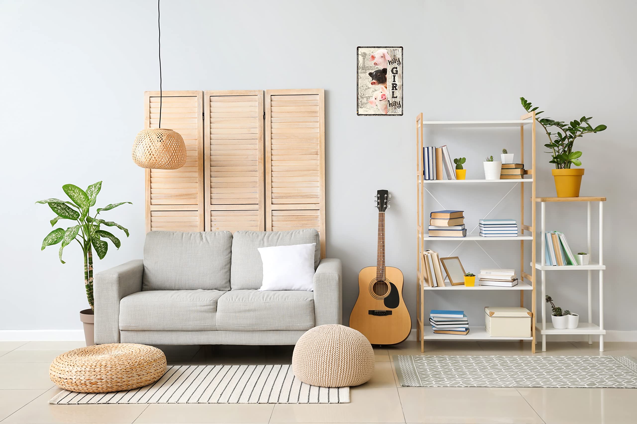 Vintage Pig Decor Gift Metal Tin Sign For Retro Farm Home Kitchen Room Farmhouse Garage Coffee Bar Wall Decor Art Poster Gifts -