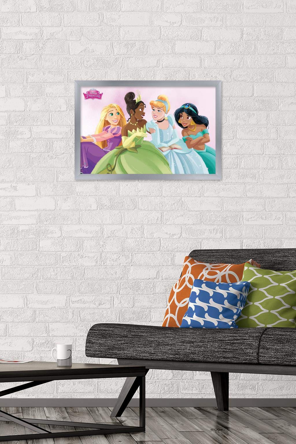 Trends International Disney Ultimate Princess Celebration-Group Wall Poster, 14.725'' X 22.375'', Silver Framed Version