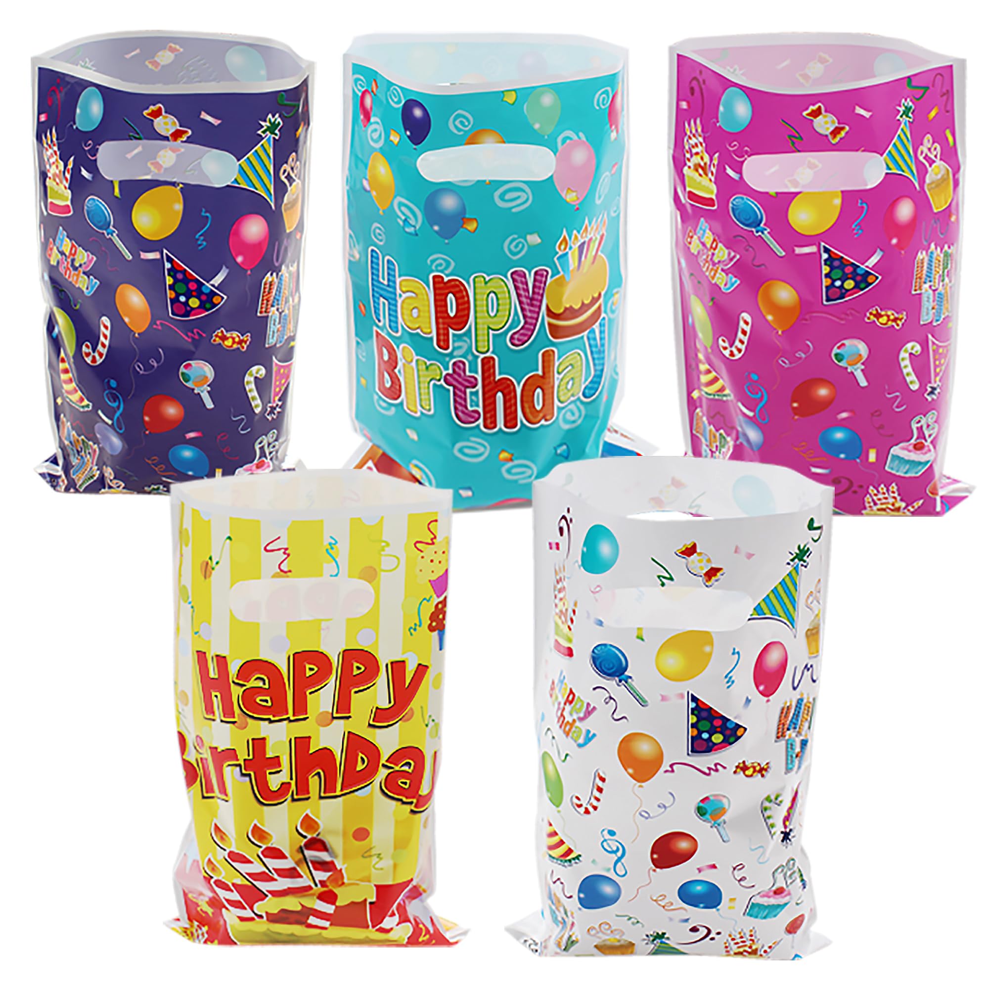 saizone 25 Pcs Kids Party Favors Bags  Birthday goodie candy Bags  Party goody Favor Bags for Kids Birthday  Bolsitas Bolsas para Dulces de cumpleaAos  Loot Bags for Kids Birthday Party