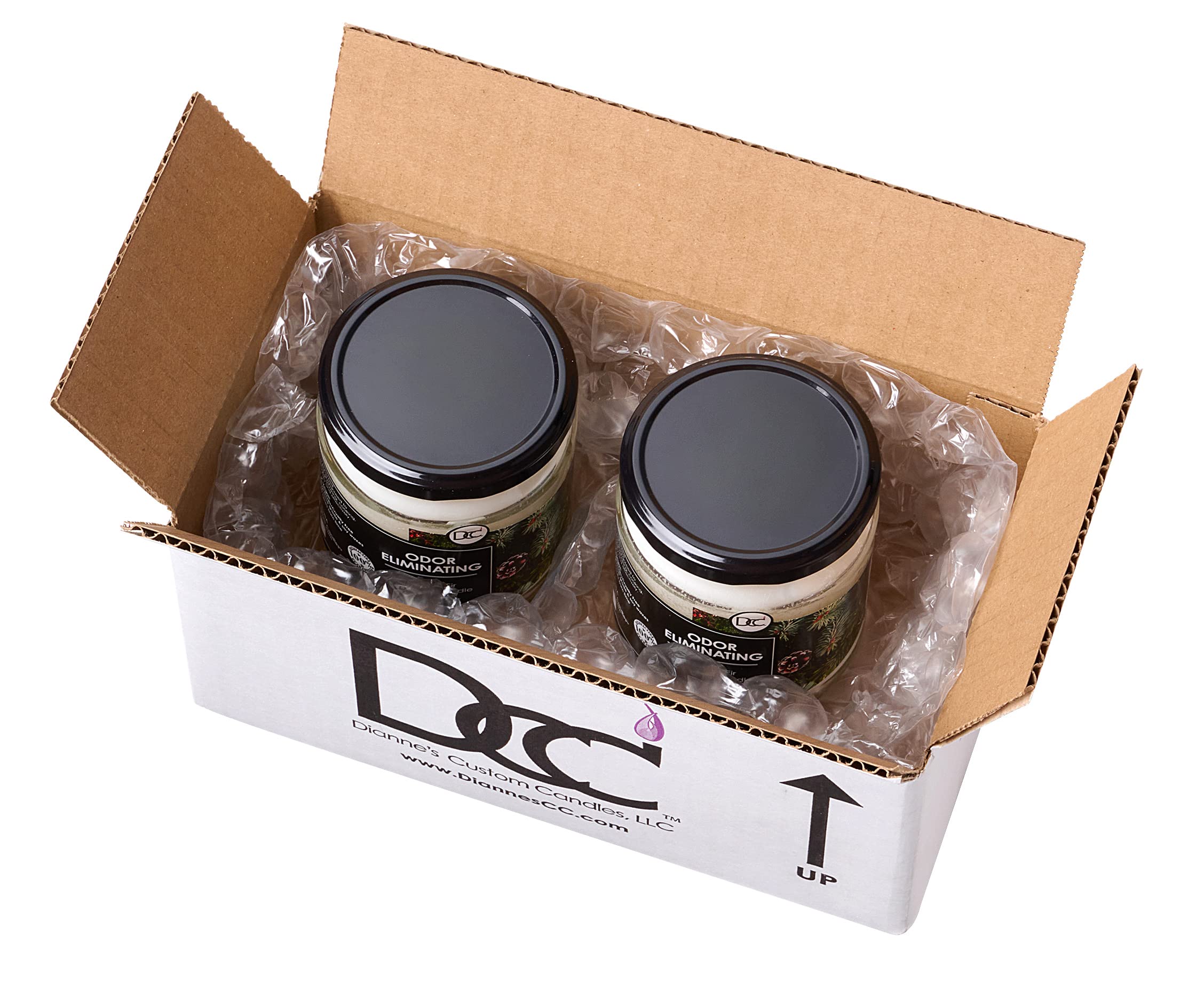 Siberian Fir Two Pack Odor Eliminating Highly Fragranced Candle - Eliminates 95% of Pet, Smoke, Food, and Other Smells Quickly -