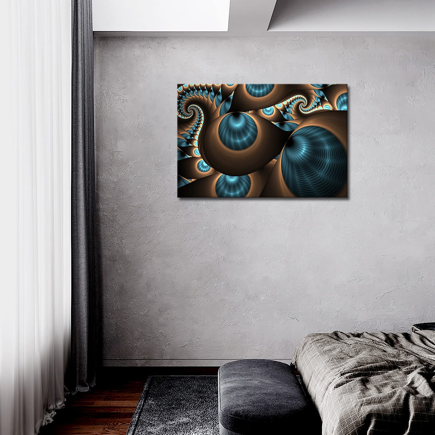 First Wall Art - Abstract Blue Brown Like Several Holes Wall Art Painting The Picture Print On Canvas Abstract Pictures for Home Decor Decoration Gift