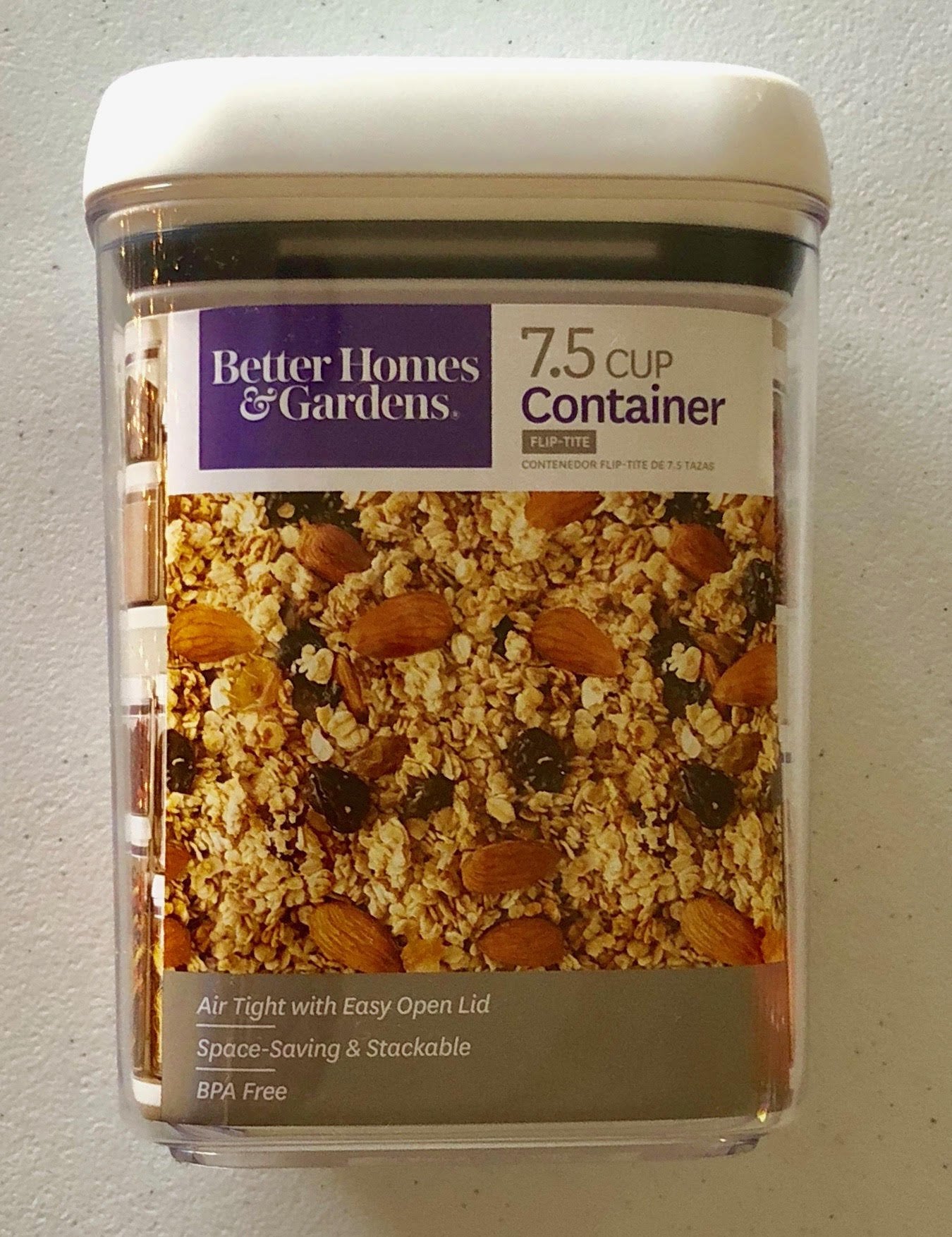 Better Homes And Gardens Flip-Tite 7.5 Cup Square Container (1)