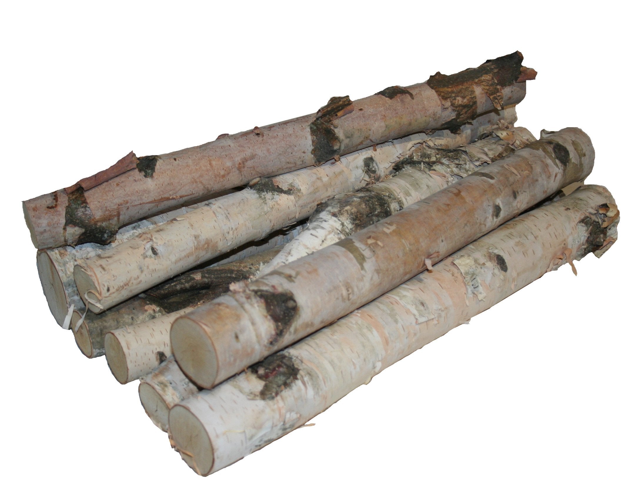 Wilson Northern White Birch Log Bundle, Natural Bark Wood Home Décor - 15.5-17.5 in Length 1.5-3 Dia. (Set of 8)-New Condition