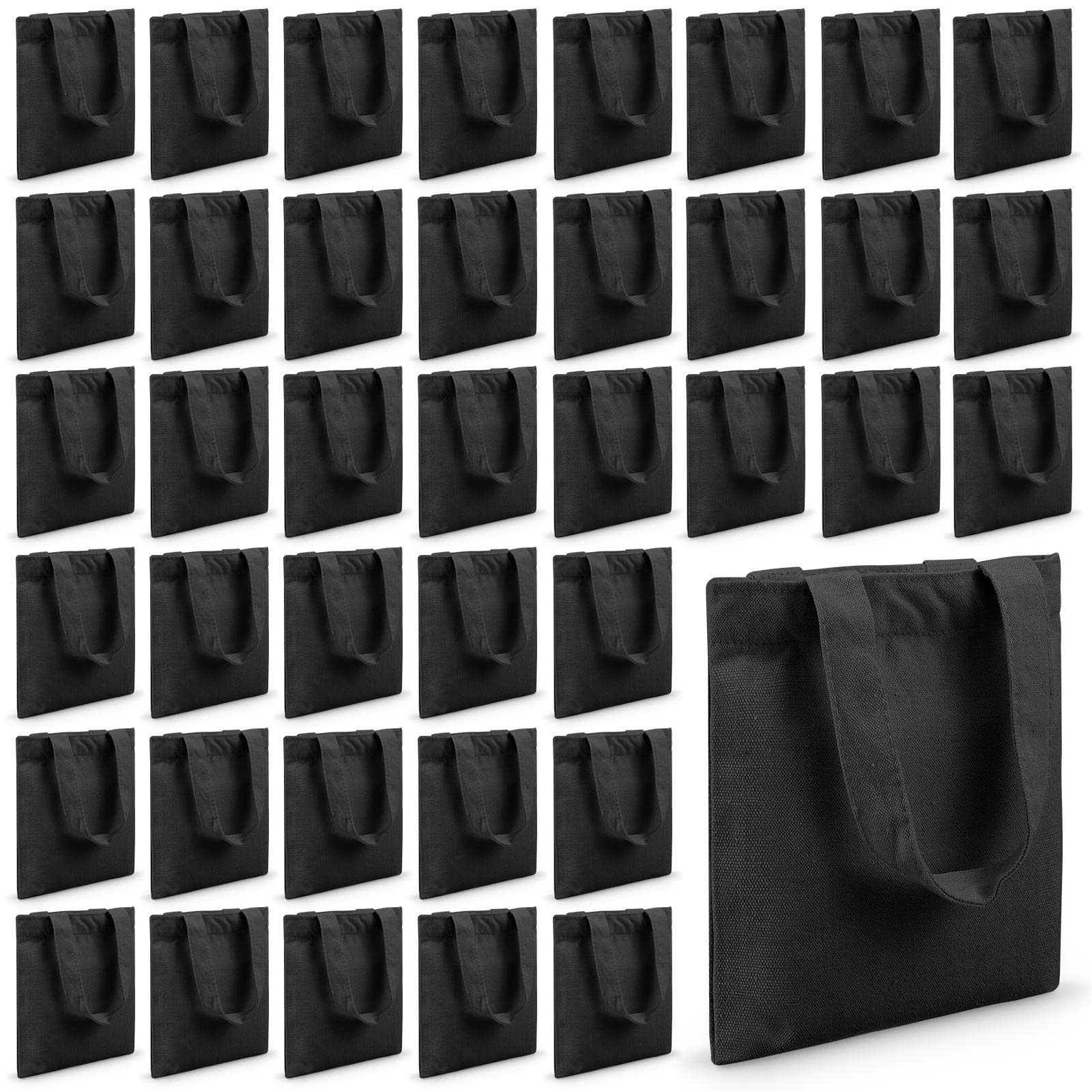 Amylove 12 Pcs Mini Tote Bag Sublimation Blank Canvas Tote Bags Reusable for Grocery Shopping, DIY, Easter Party Favor Gift Bags