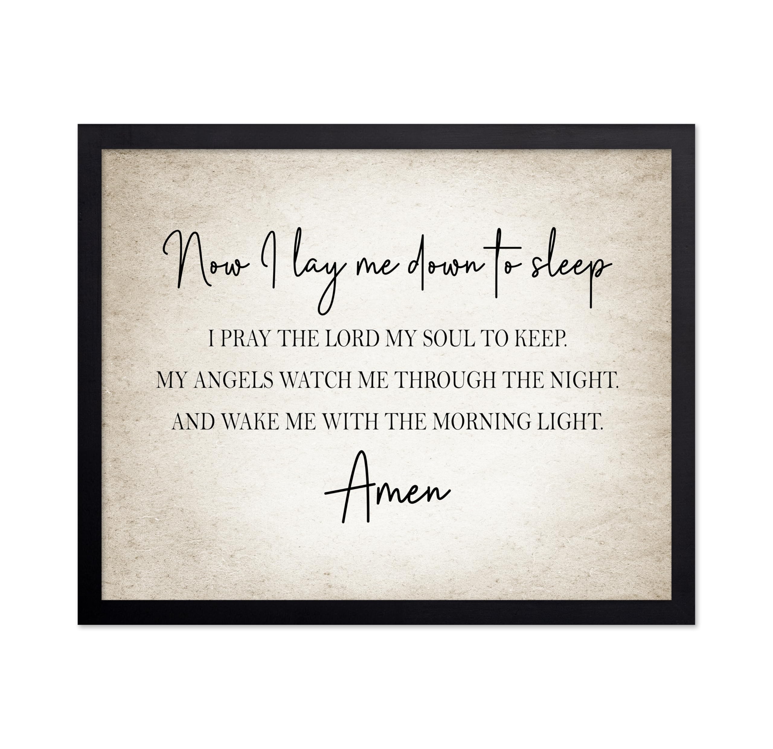 Poster Master I Lay Me Down To Sleep Poster - Lay Me Down To Sleep Prayer Print - Inspirational Art - Religious Gift For Men, Wo